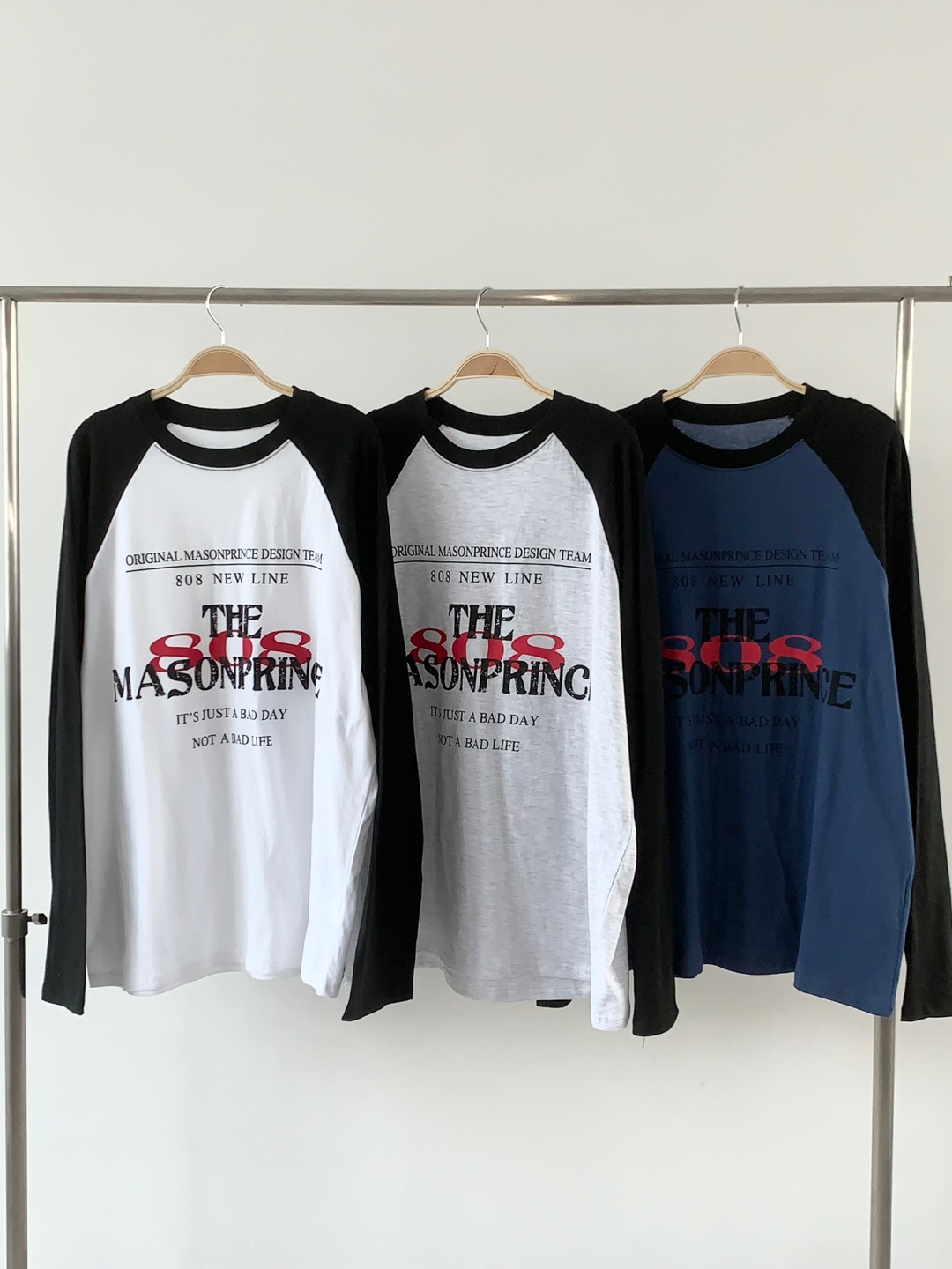 808レタリングラグラン配色Tシャツ | 詳細画像22