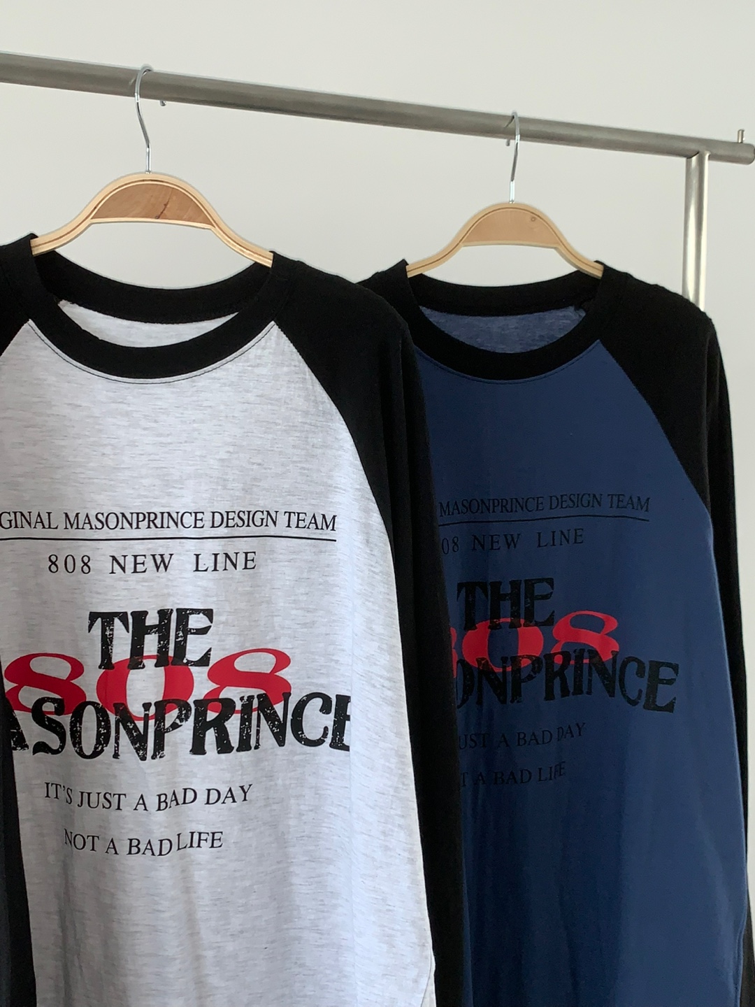 808レタリングラグラン配色Tシャツ | 詳細画像24