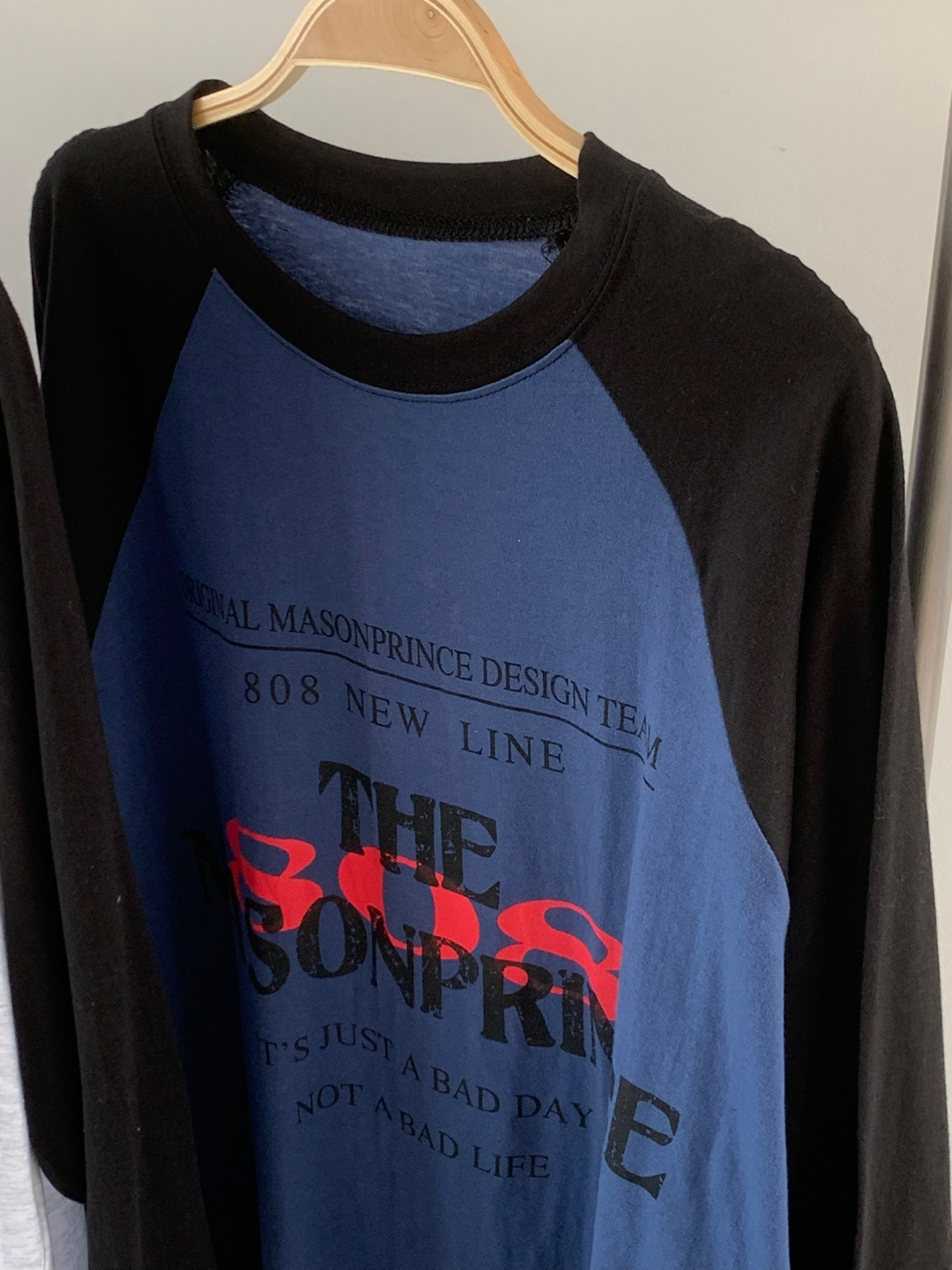 808レタリングラグラン配色Tシャツ | 詳細画像25