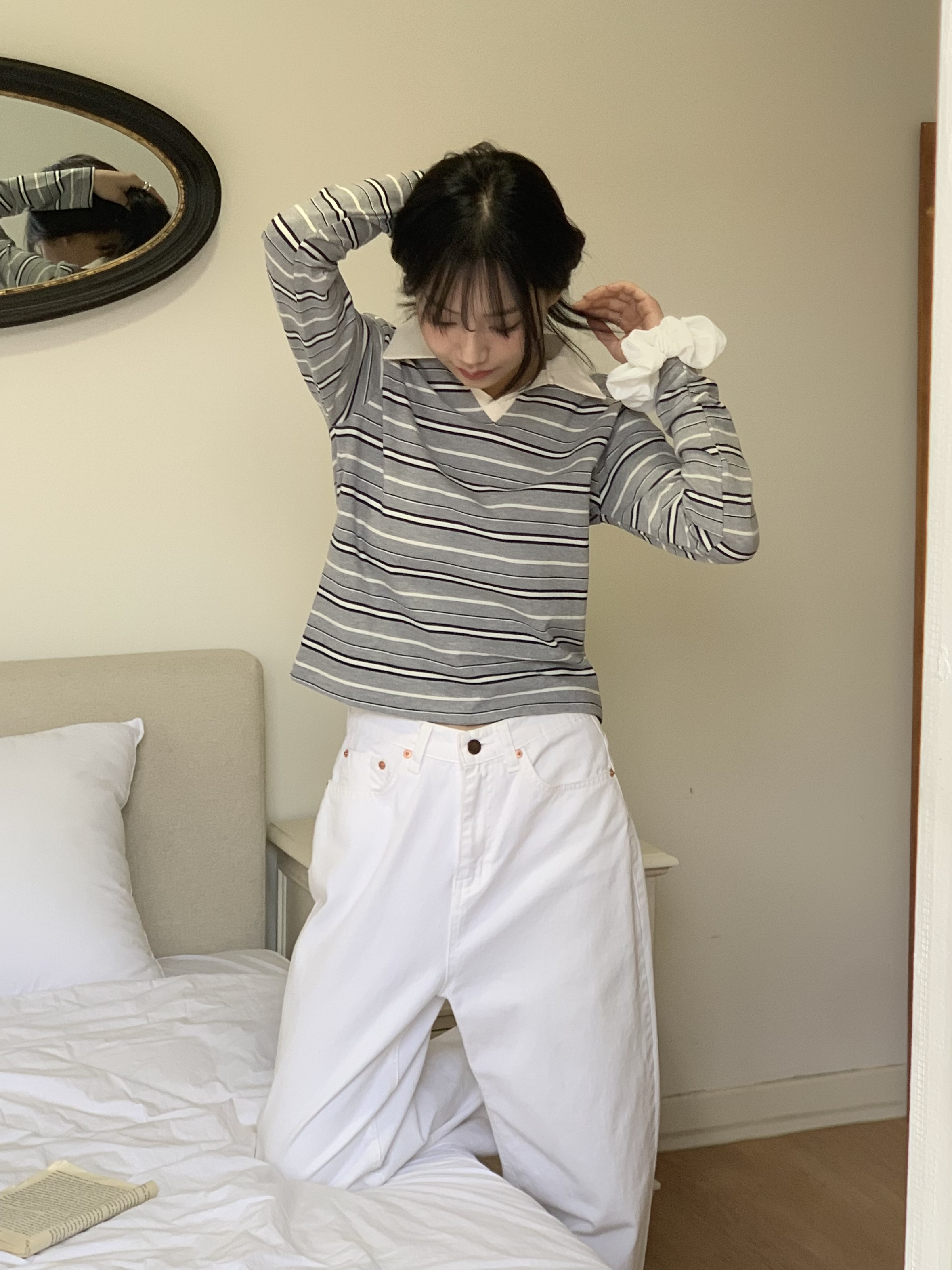 ボーダー配色スキッパーTシャツ | 詳細画像21