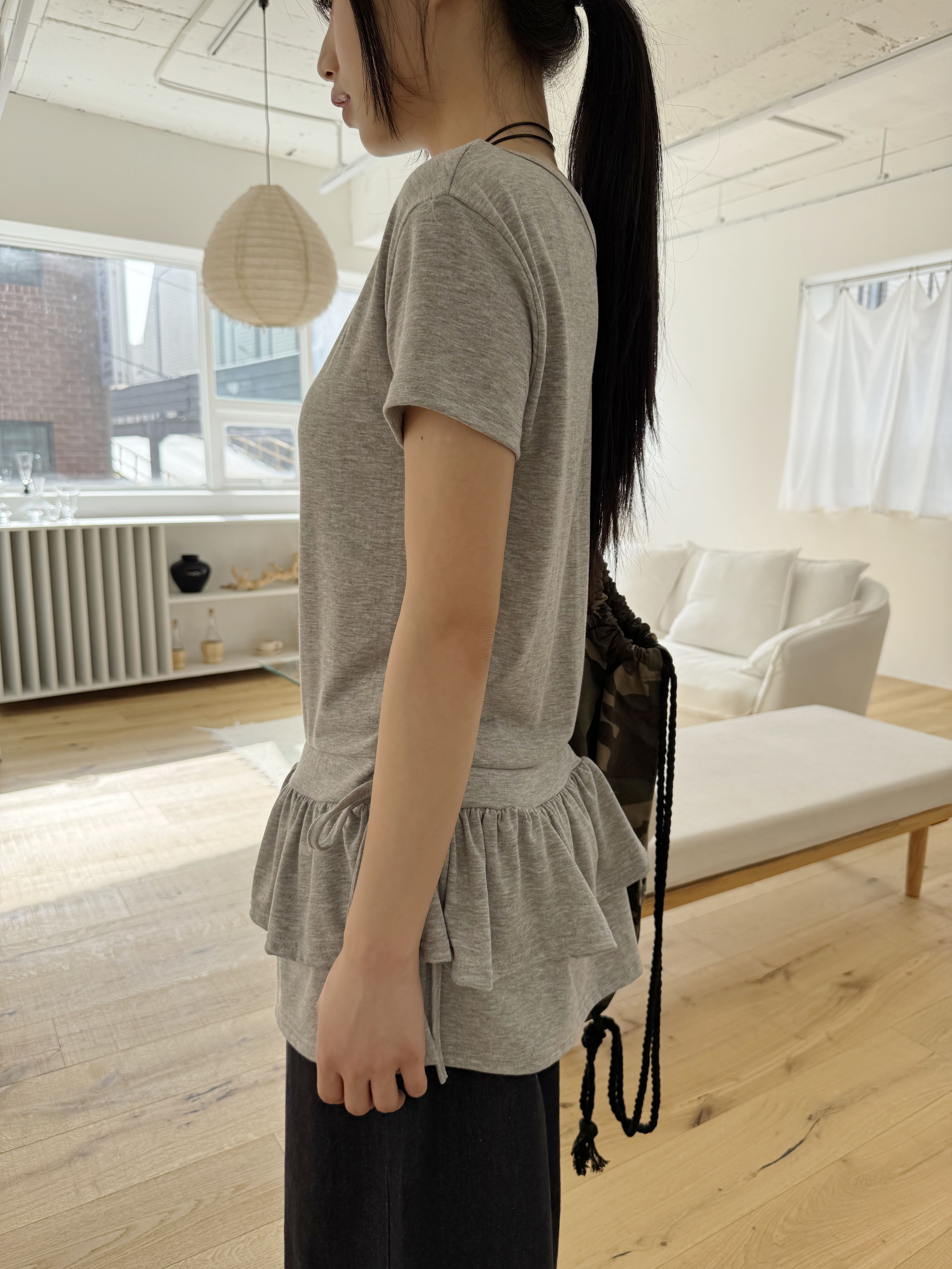 ドロストティアード半袖Tシャツ | 詳細画像6