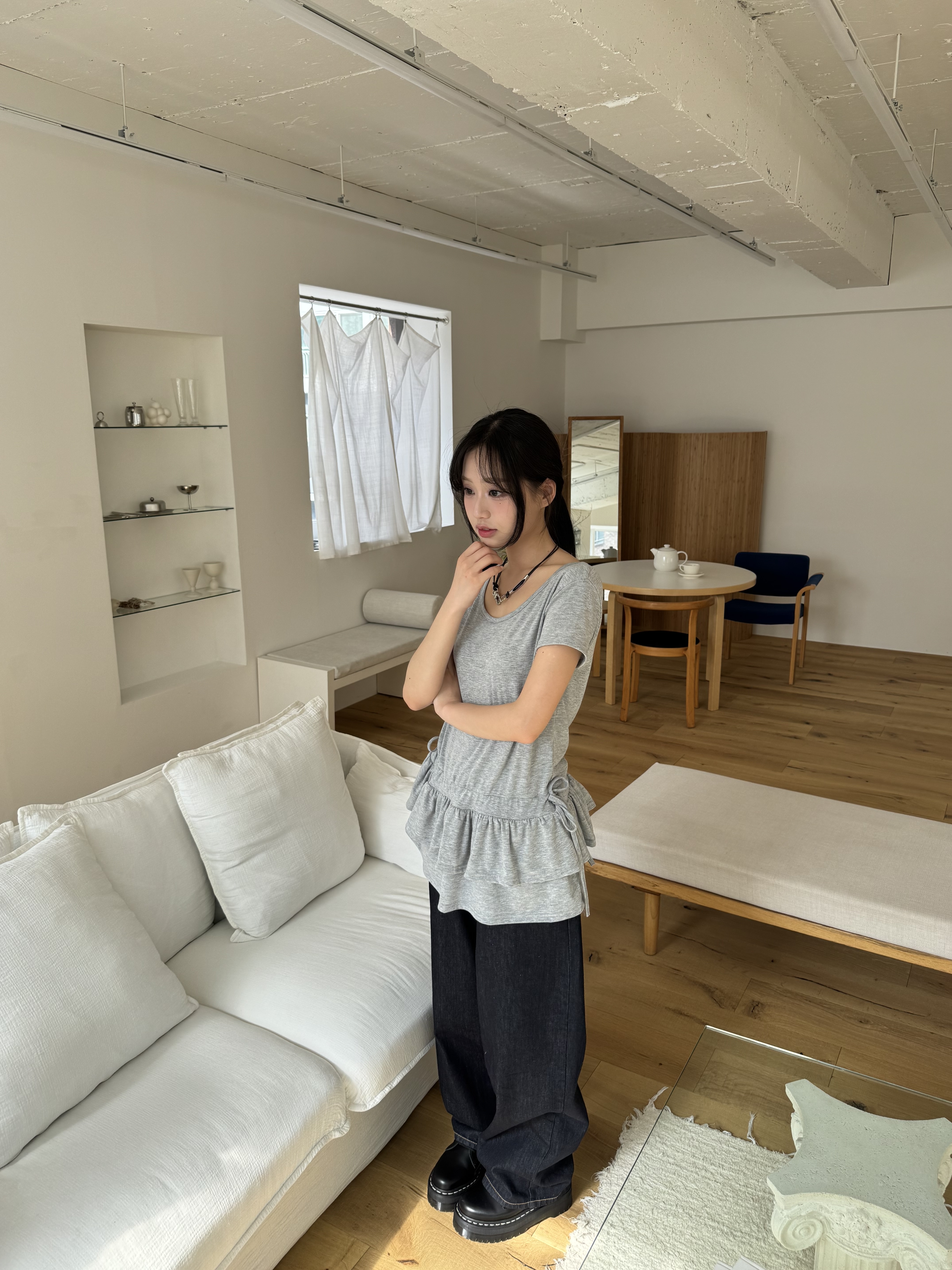 ドロストティアード半袖Tシャツ | 詳細画像7