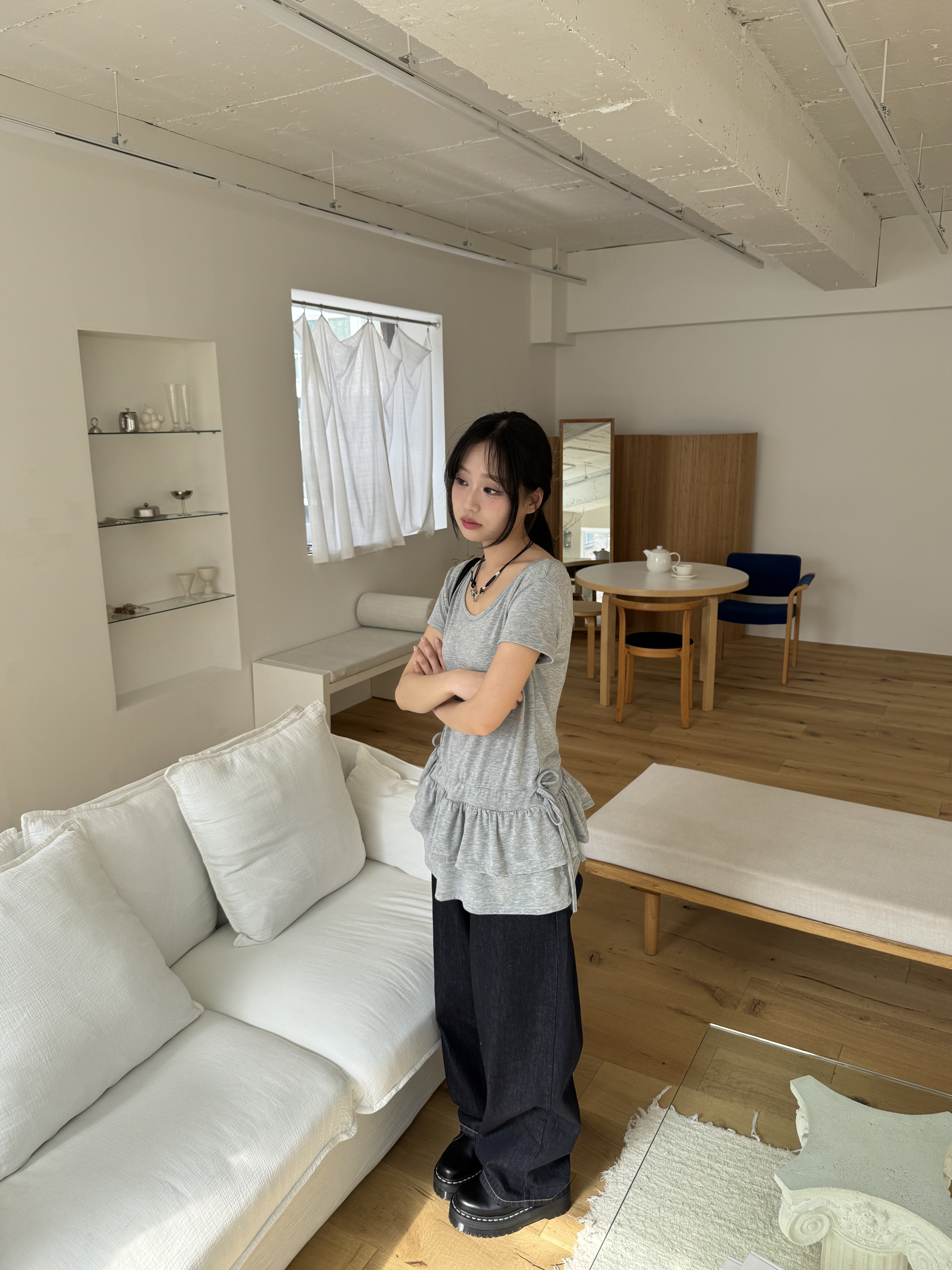 ドロストティアード半袖Tシャツ | 詳細画像8