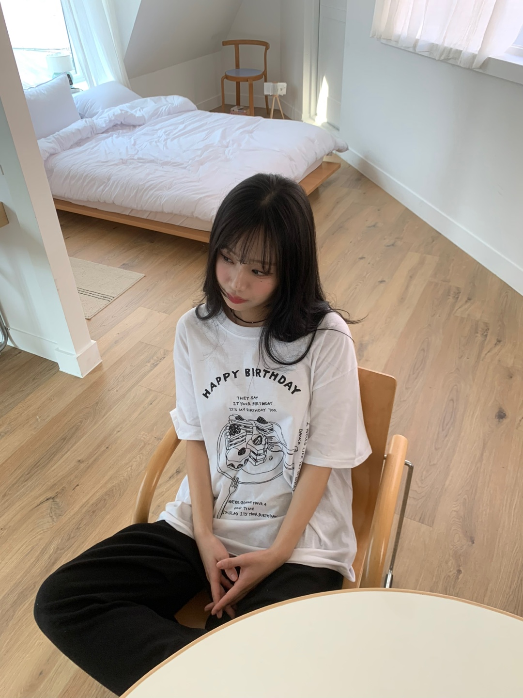 BIRTHDAYプリントボクシー半袖Tシャツ | 詳細画像2