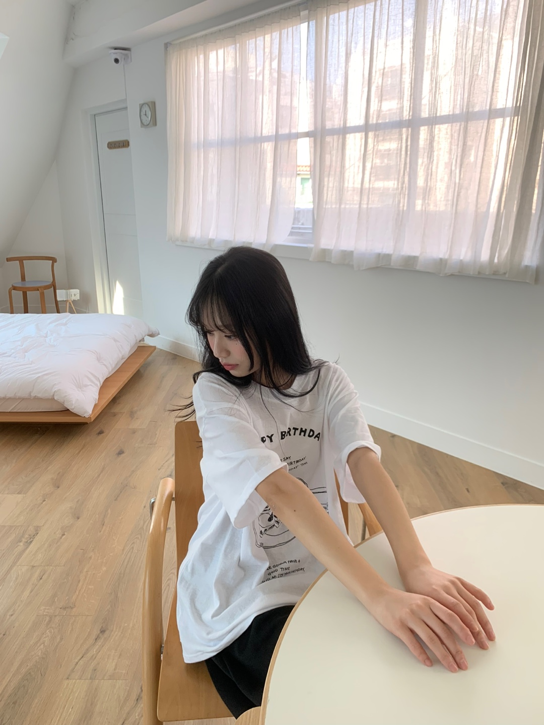 BIRTHDAYプリントボクシー半袖Tシャツ | 詳細画像3