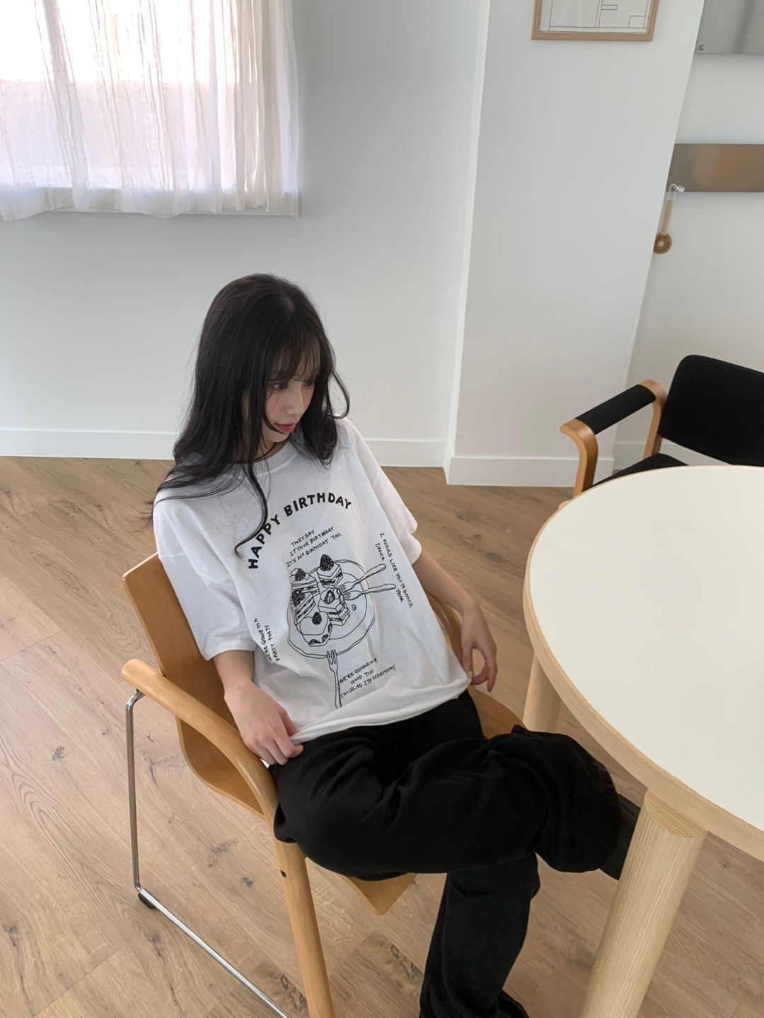 BIRTHDAYプリントボクシー半袖Tシャツ | 詳細画像4