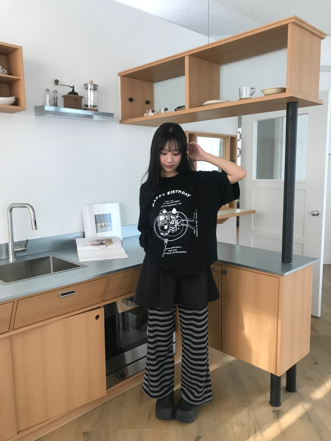 BIRTHDAYプリントボクシー半袖Tシャツ | 詳細画像6
