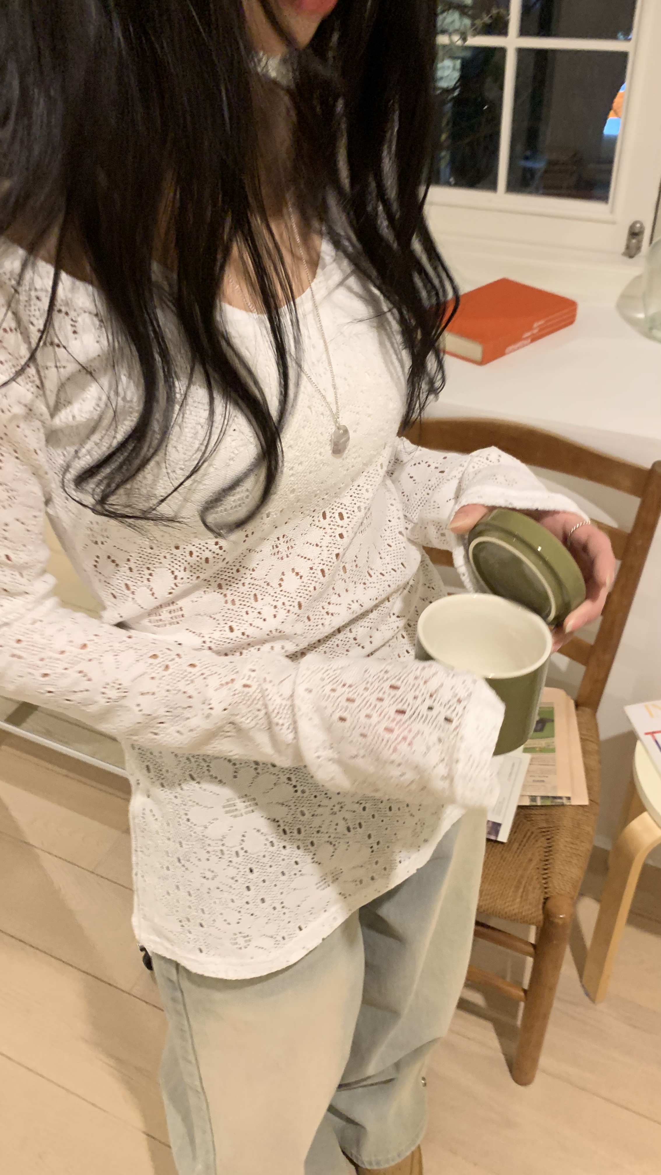 花柄パンチングミニワンピース | 詳細画像7