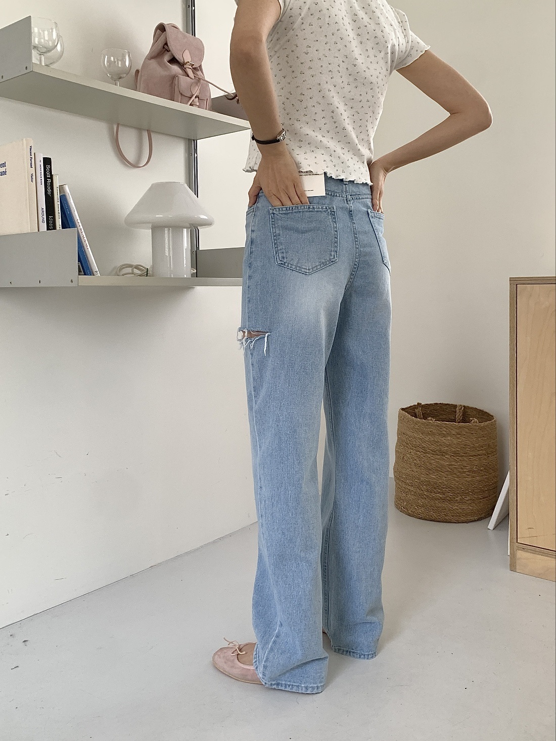 ダメージスリットストレートデニムパンツ | 詳細画像17