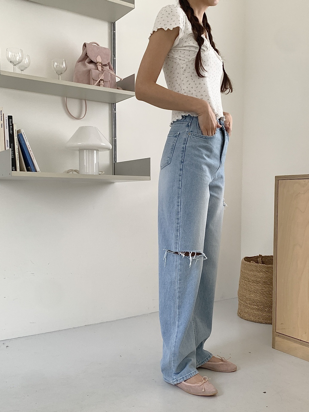 ダメージスリットストレートデニムパンツ | 詳細画像18