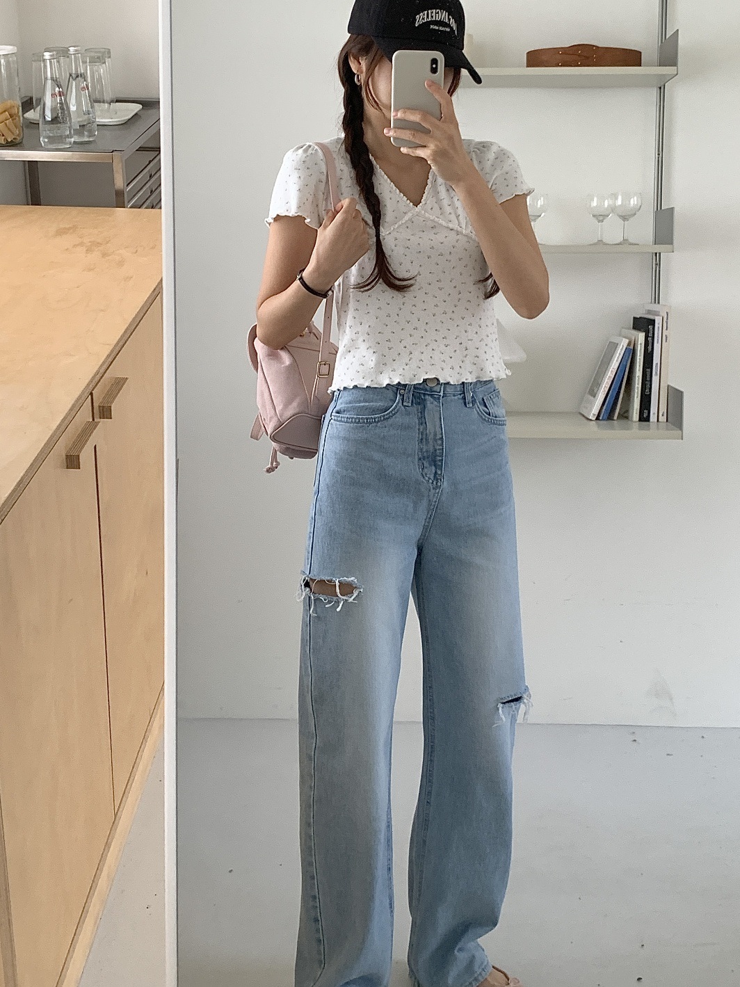 ダメージスリットストレートデニムパンツ | 詳細画像23