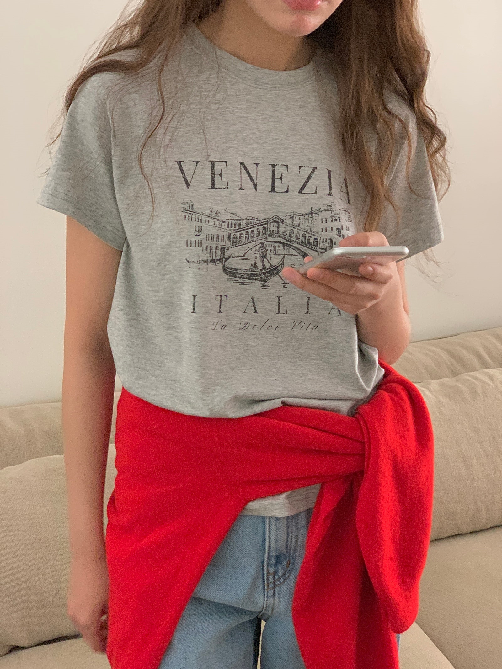 VENEZIAプリント半袖Tシャツ | 詳細画像5