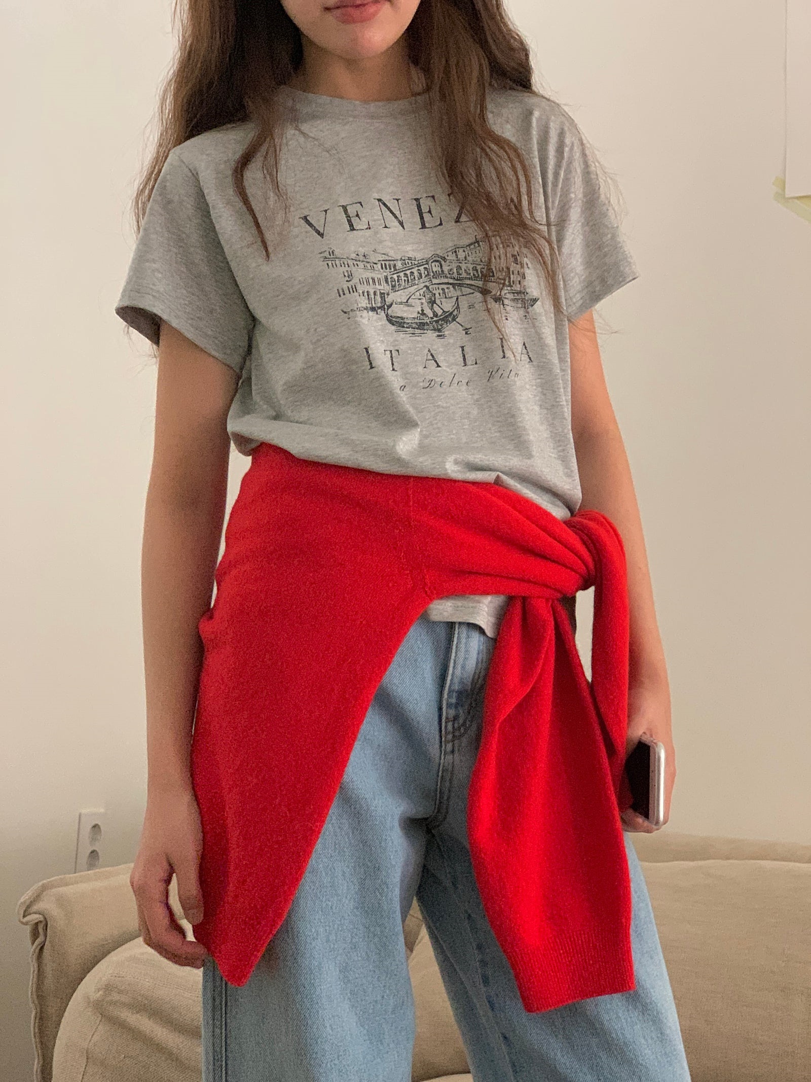 VENEZIAプリント半袖Tシャツ | 詳細画像7