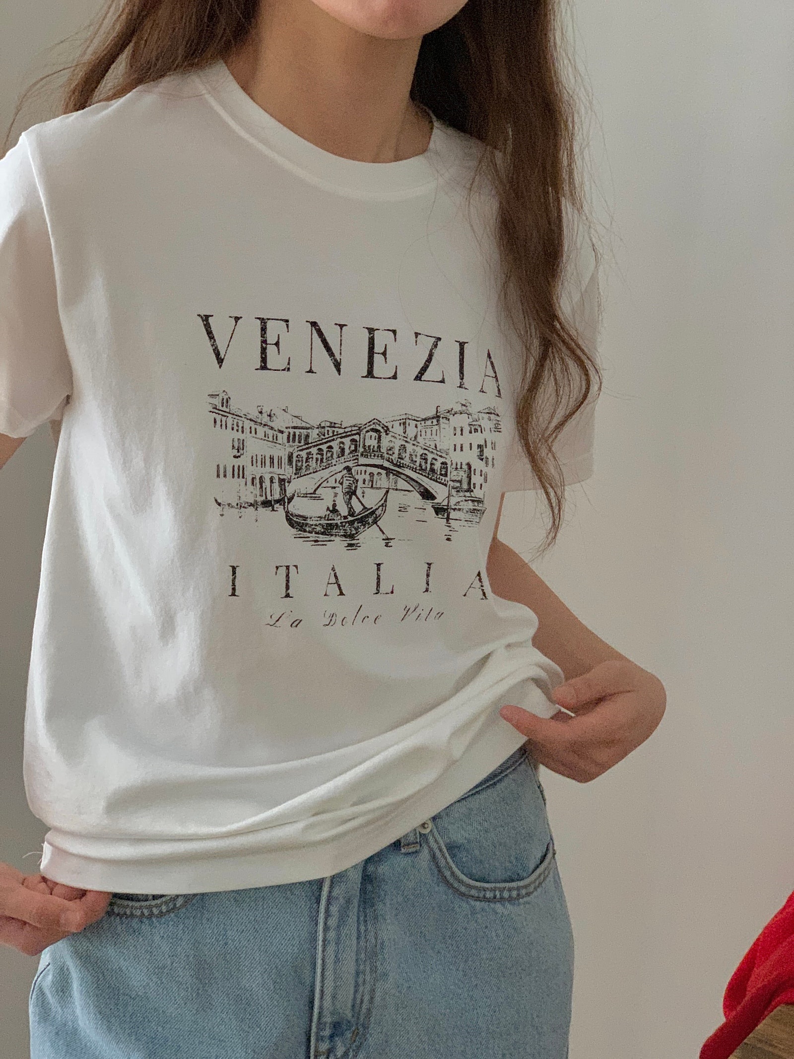 VENEZIAプリント半袖Tシャツ | 詳細画像10