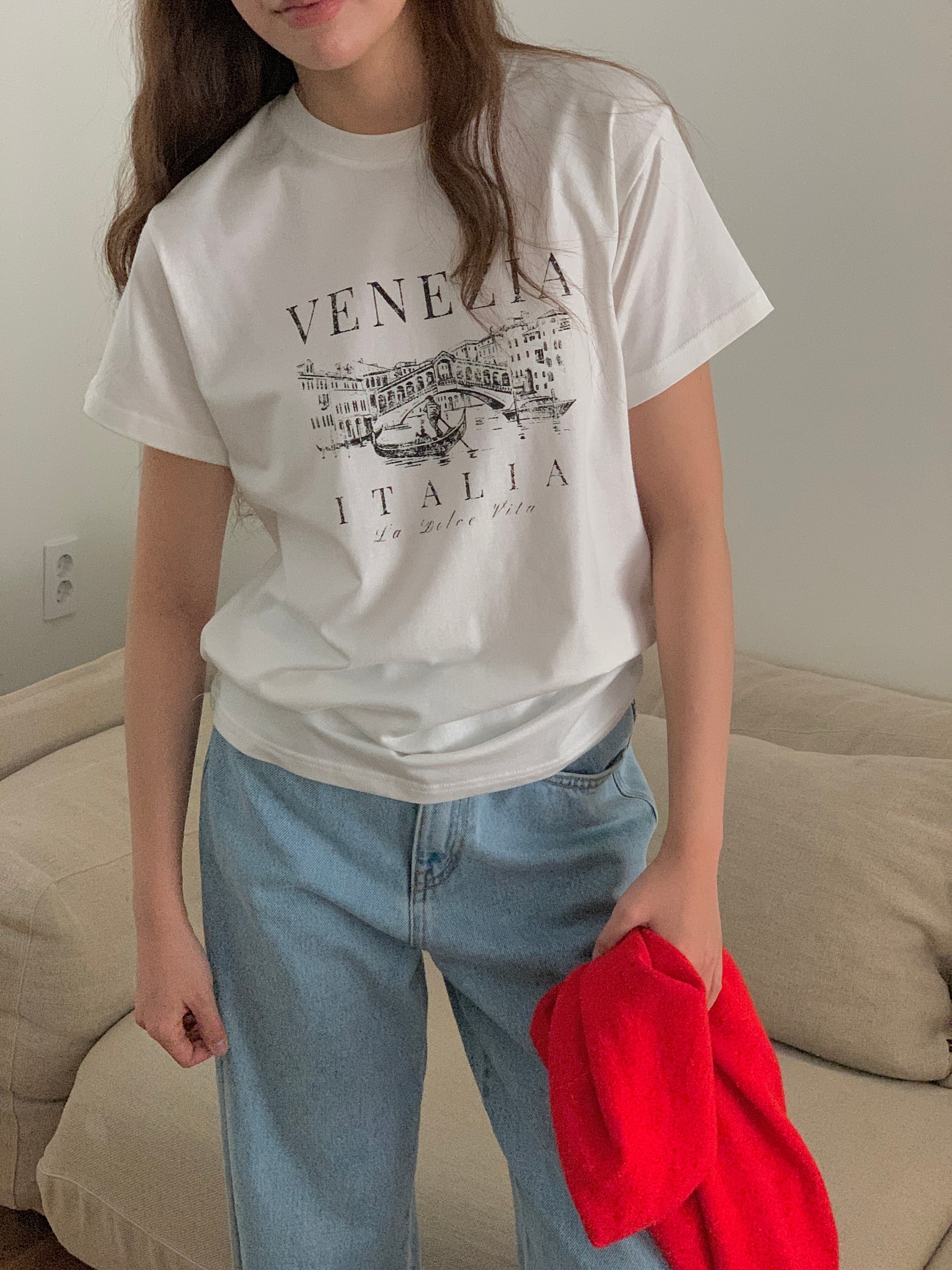 VENEZIAプリント半袖Tシャツ | 詳細画像12