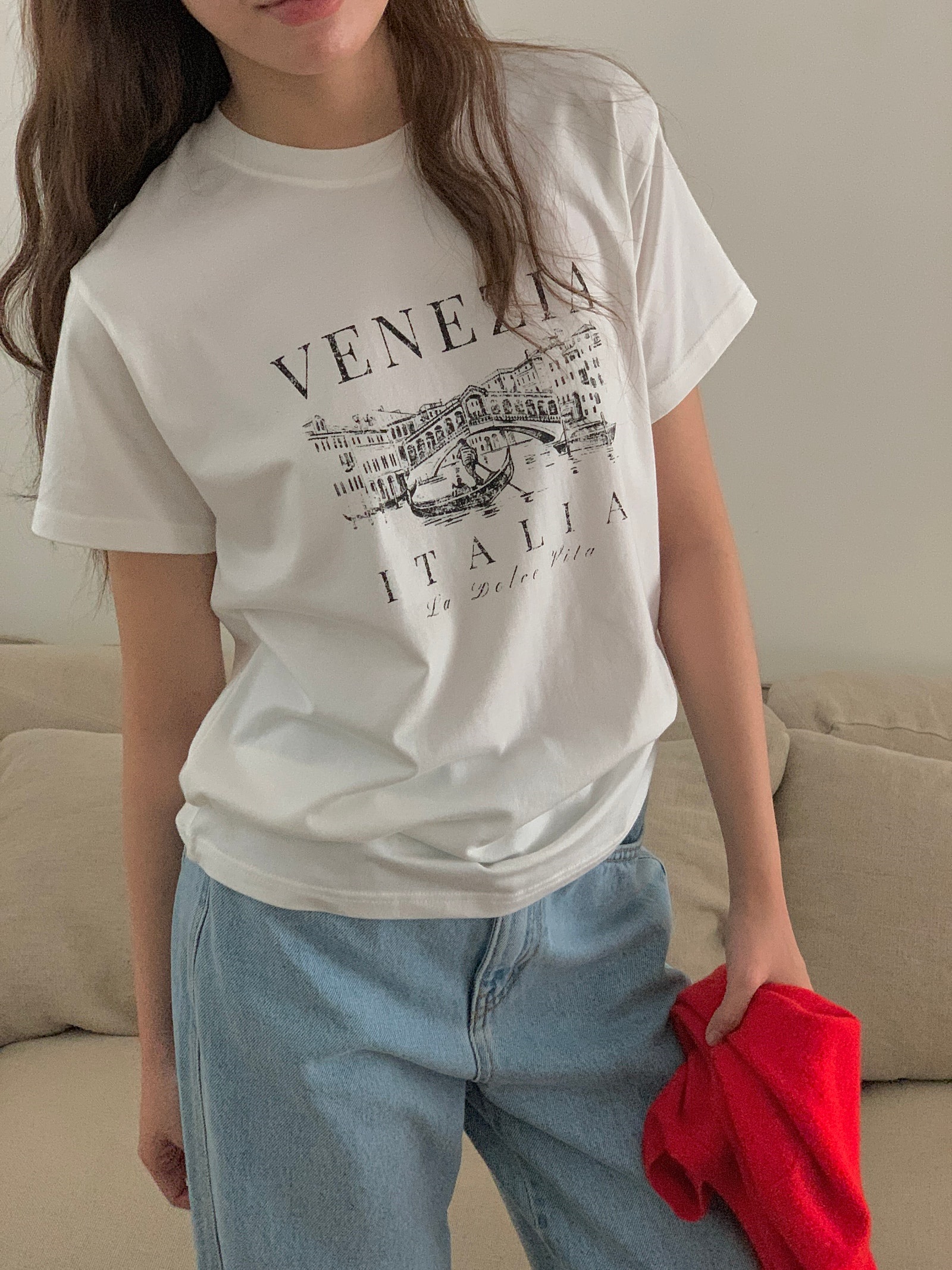 VENEZIAプリント半袖Tシャツ | 詳細画像13
