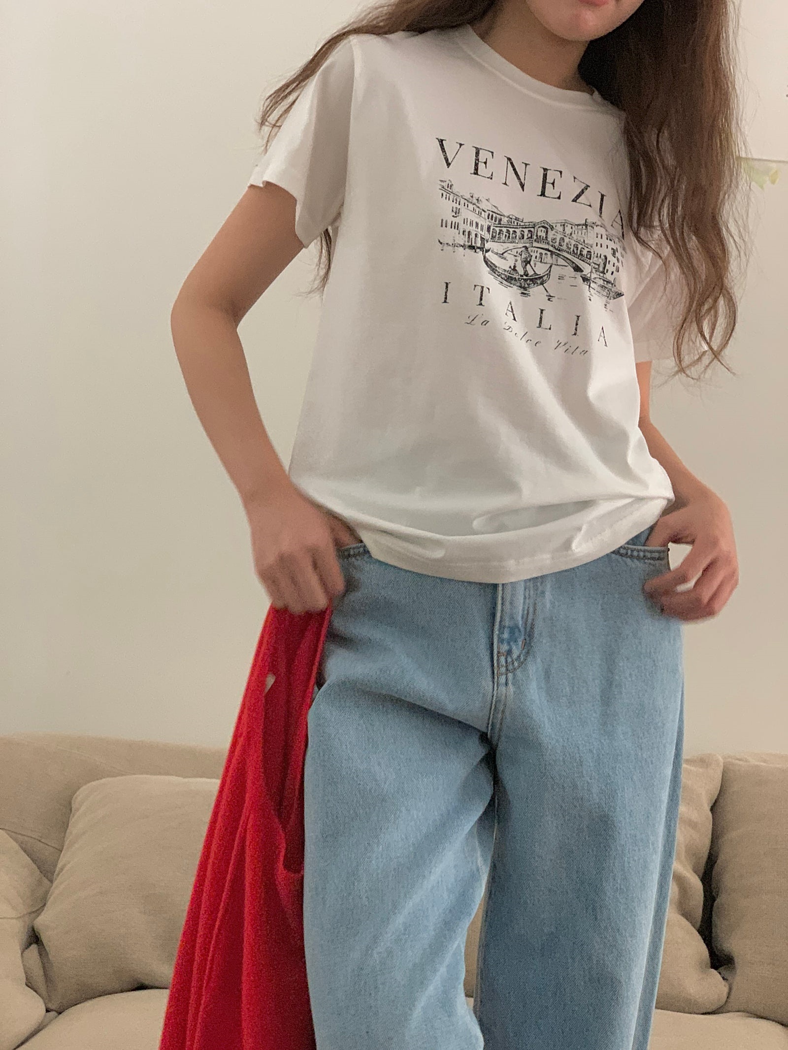 VENEZIAプリント半袖Tシャツ | 詳細画像15