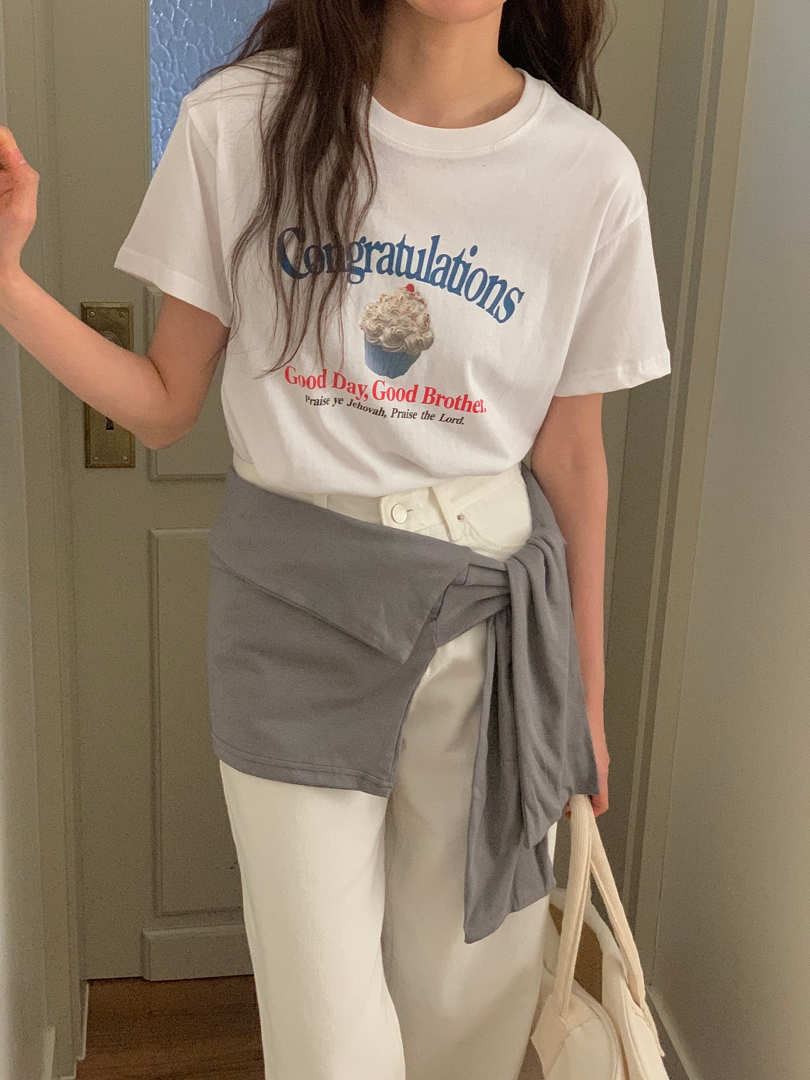 カップケーキプリント半袖Tシャツ | 詳細画像3