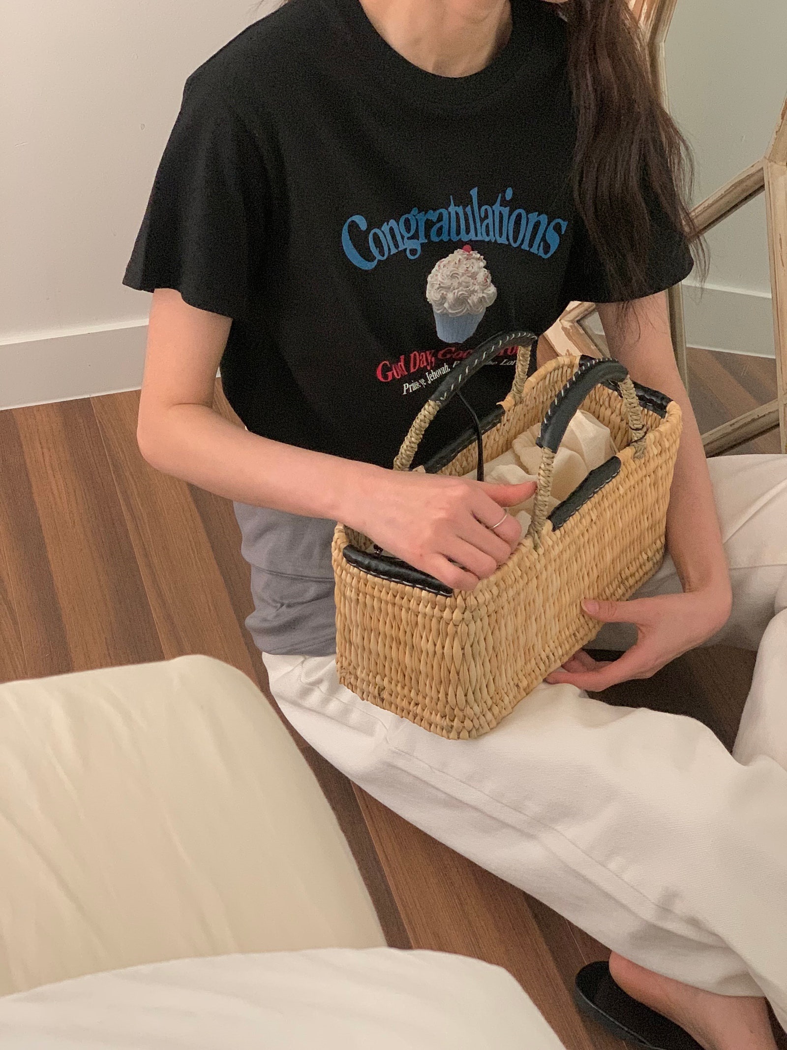 カップケーキプリント半袖Tシャツ | 詳細画像13