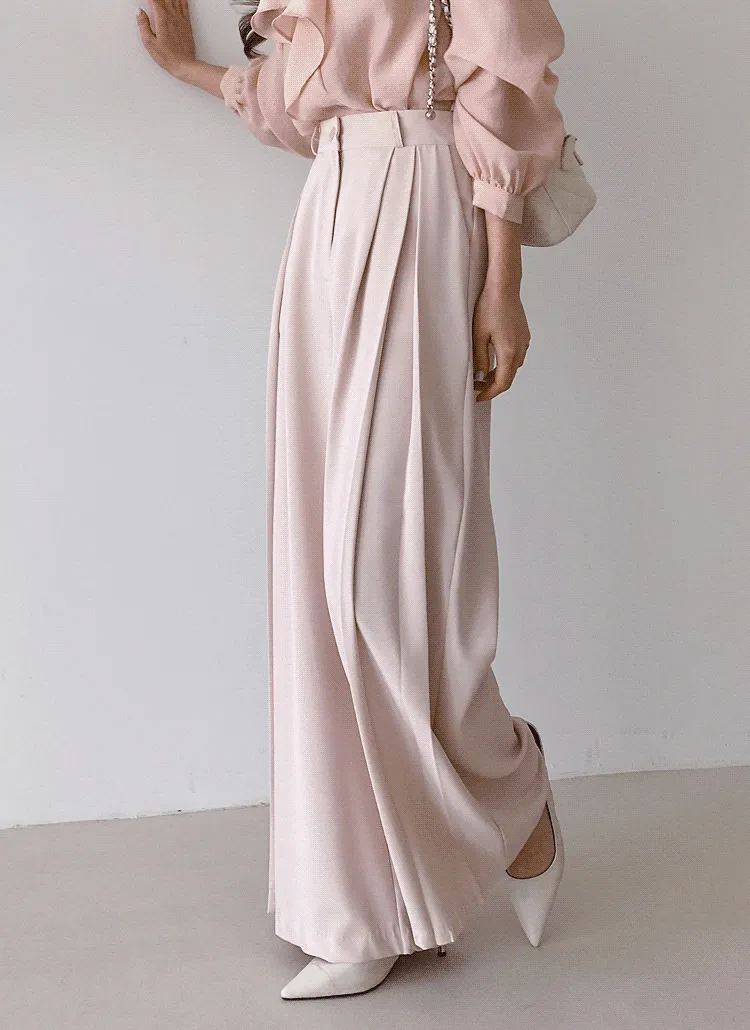 インバーテッドプリーツワイドスラックス | 詳細画像1