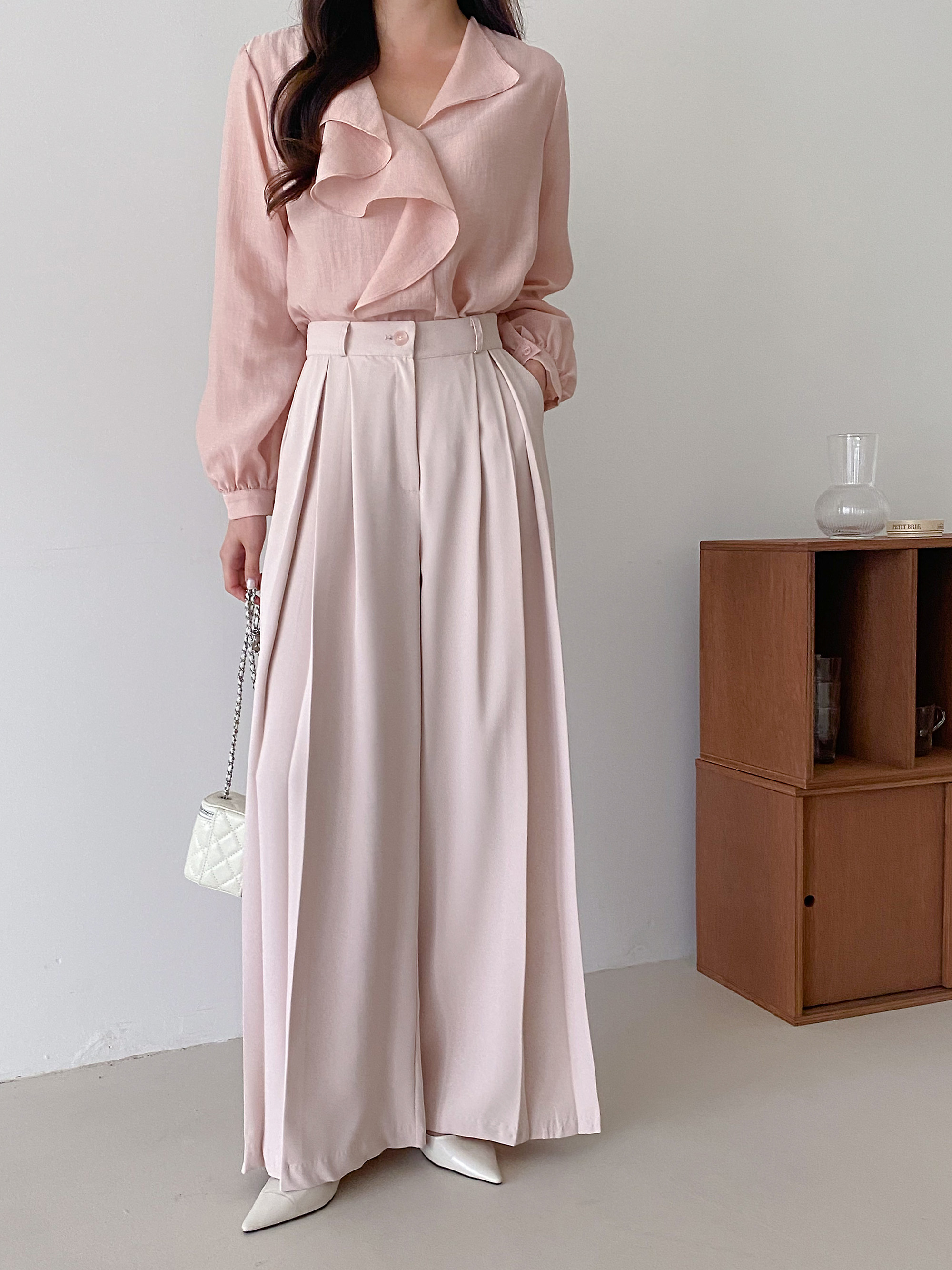 インバーテッドプリーツワイドスラックス | 詳細画像3