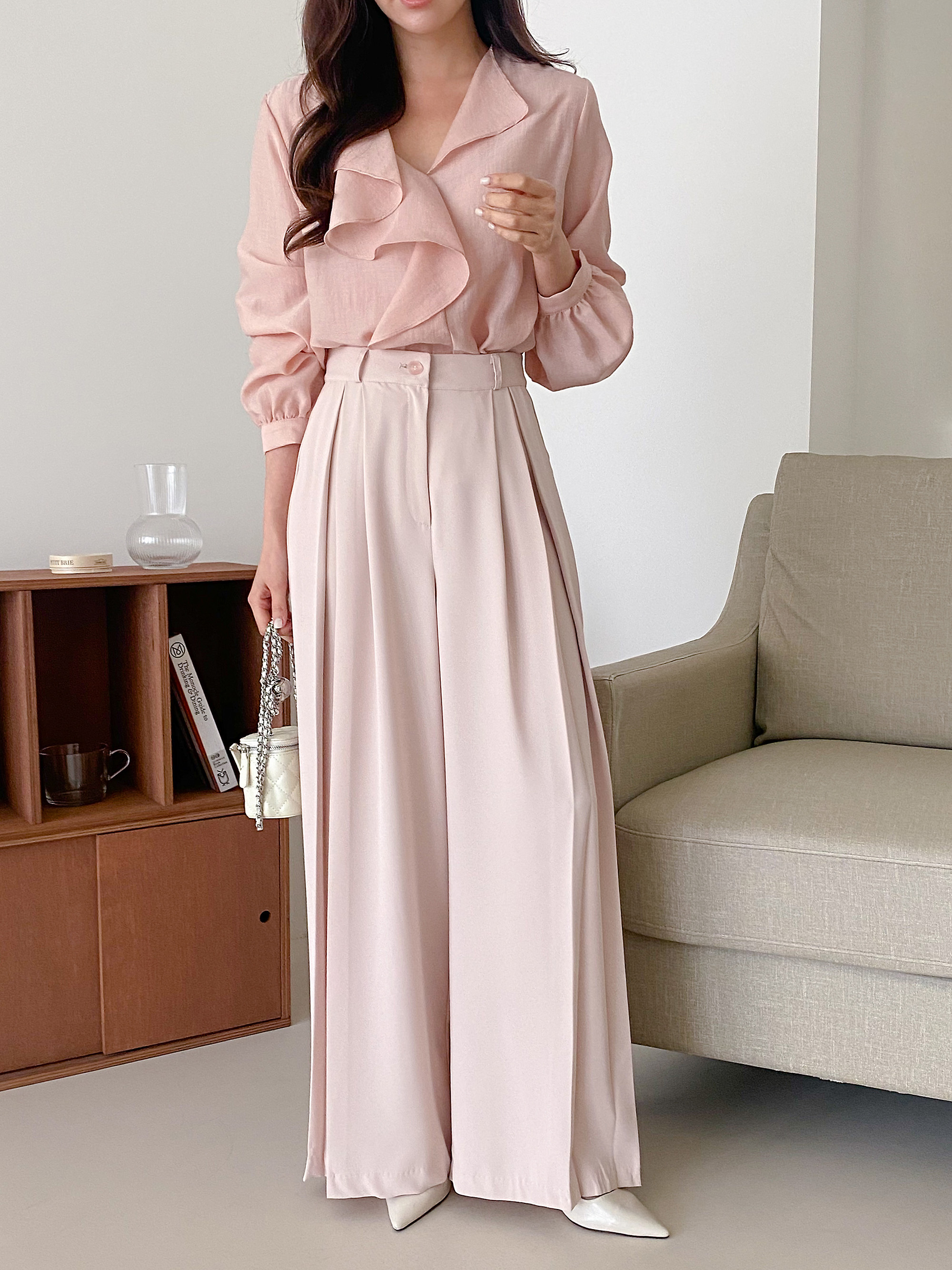 インバーテッドプリーツワイドスラックス | 詳細画像7