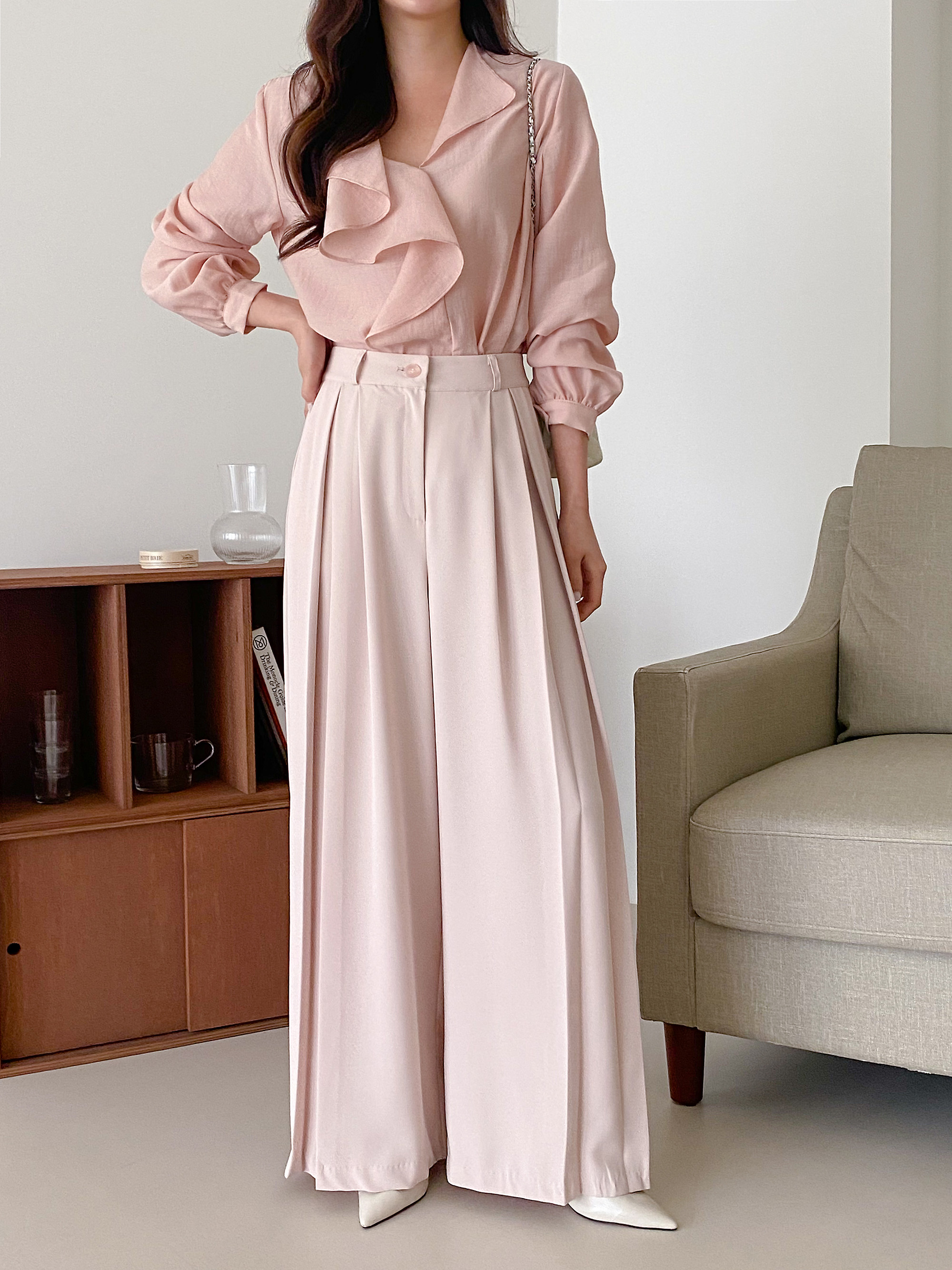 インバーテッドプリーツワイドスラックス | 詳細画像8