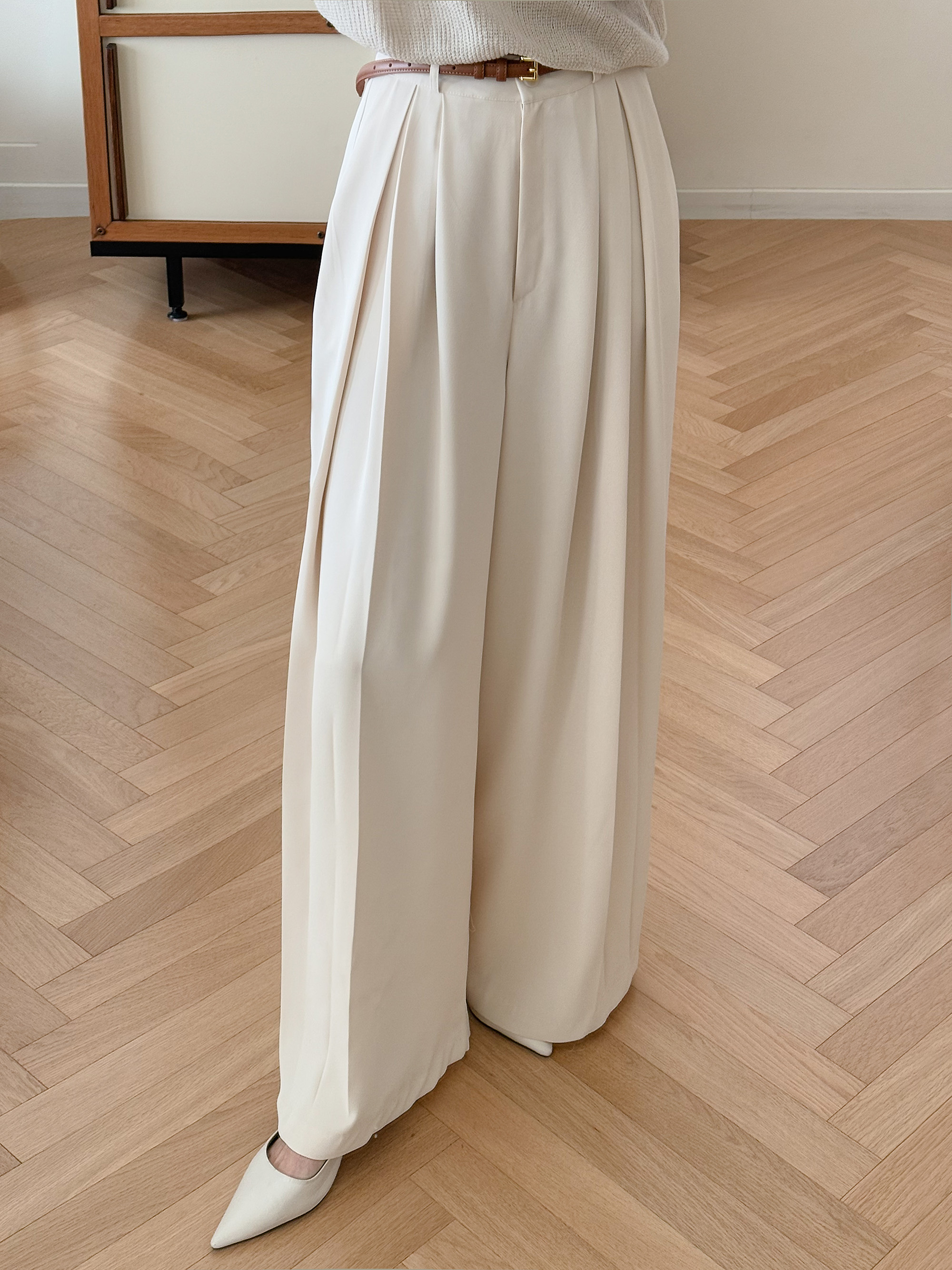 インバーテッドプリーツワイドスラックス | 詳細画像12