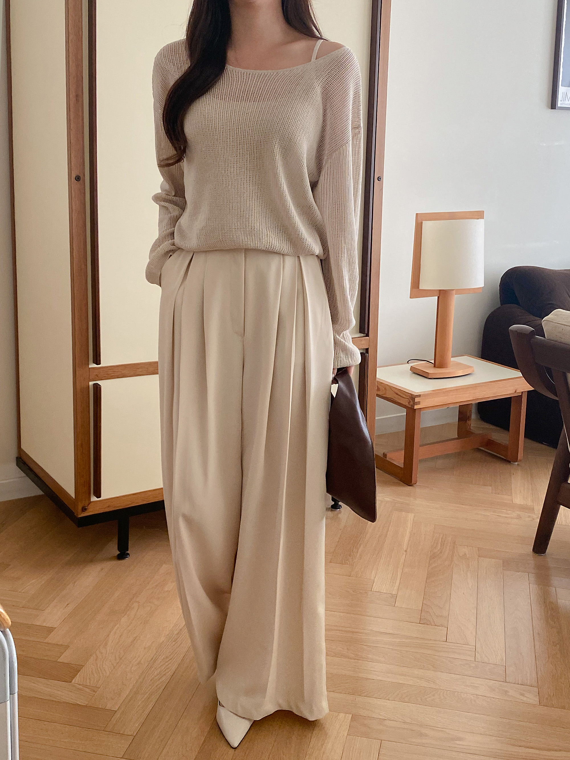 インバーテッドプリーツワイドスラックス | 詳細画像15