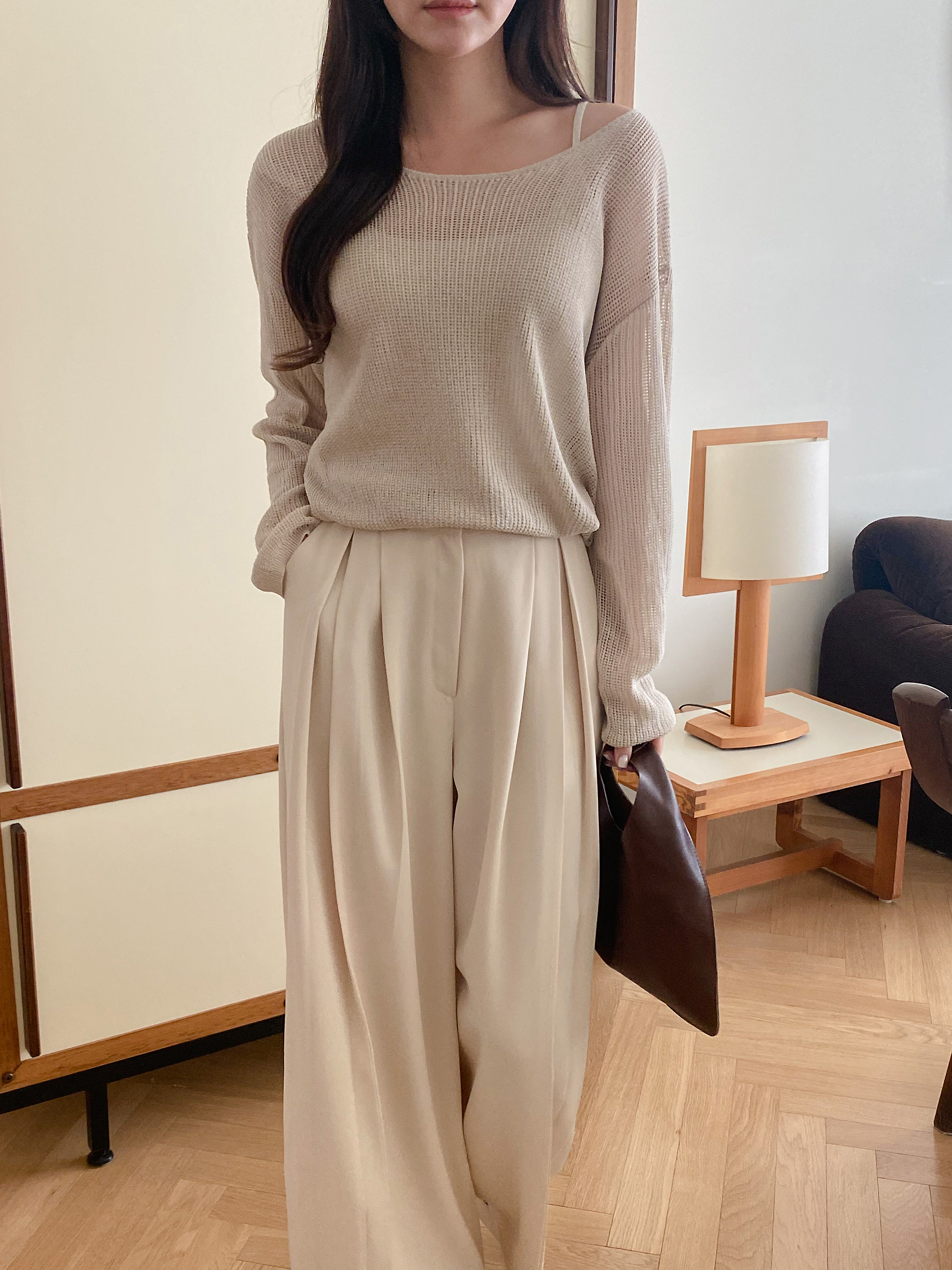 インバーテッドプリーツワイドスラックス | 詳細画像17