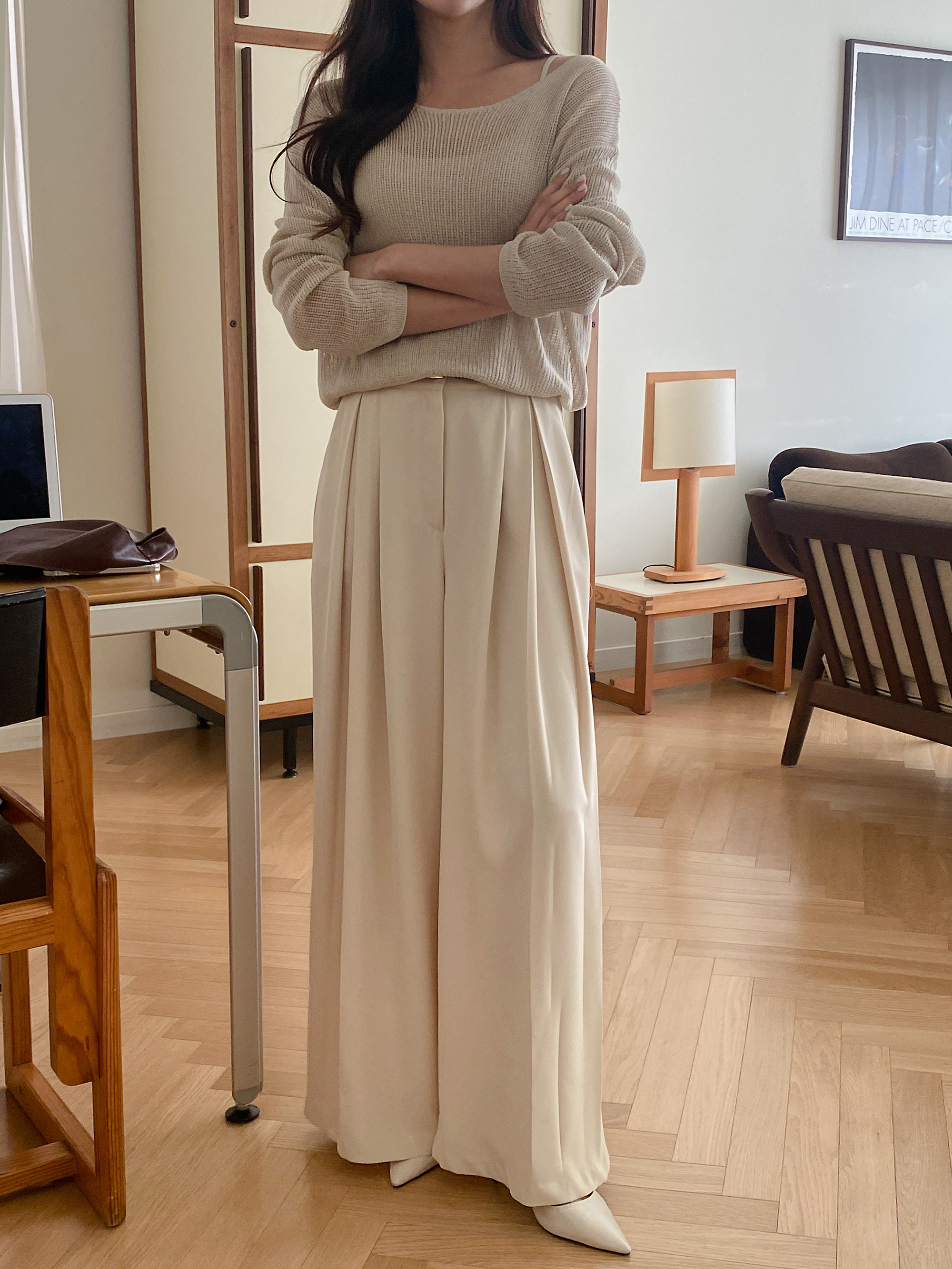 インバーテッドプリーツワイドスラックス | 詳細画像18