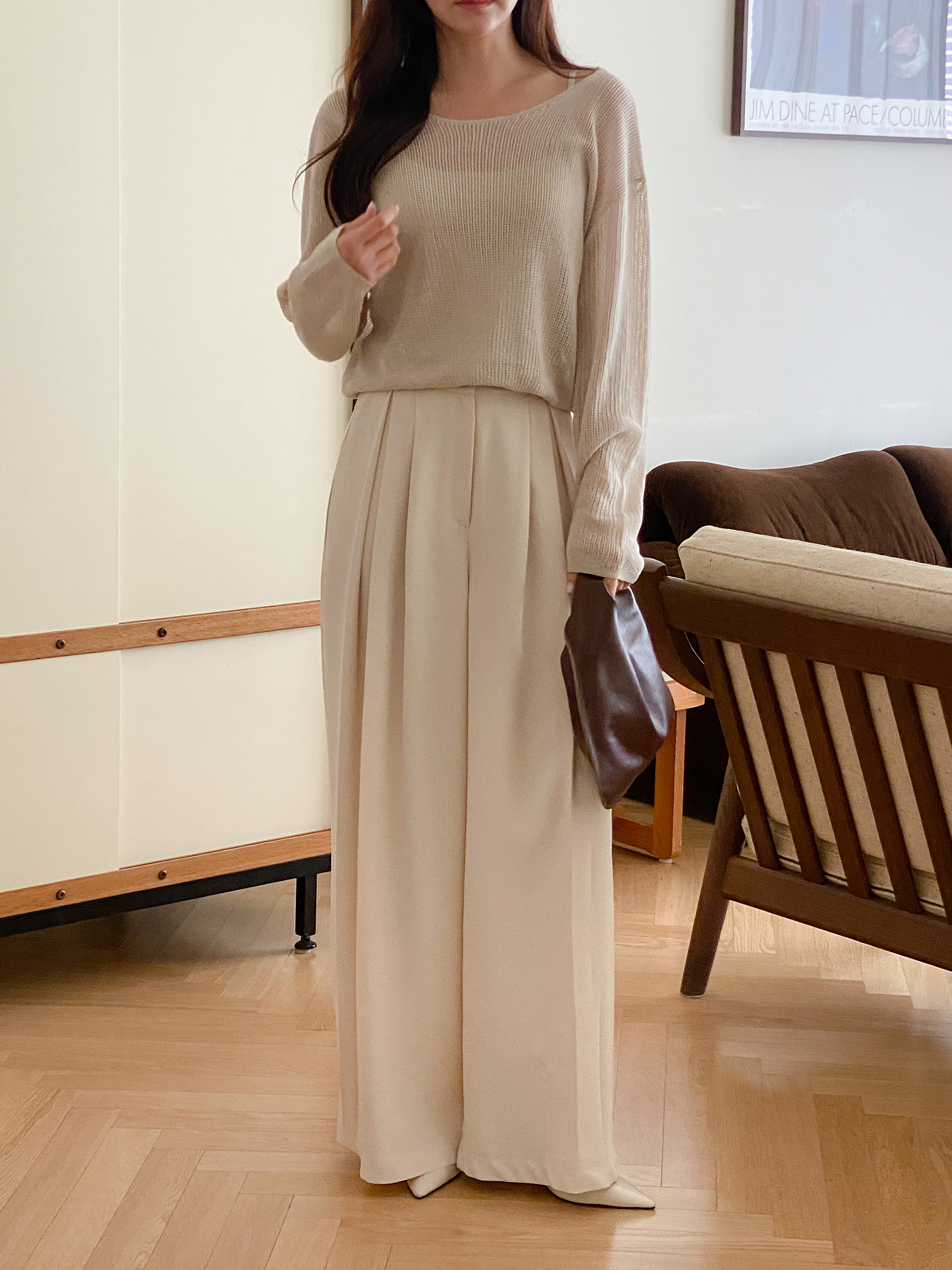 インバーテッドプリーツワイドスラックス | 詳細画像20