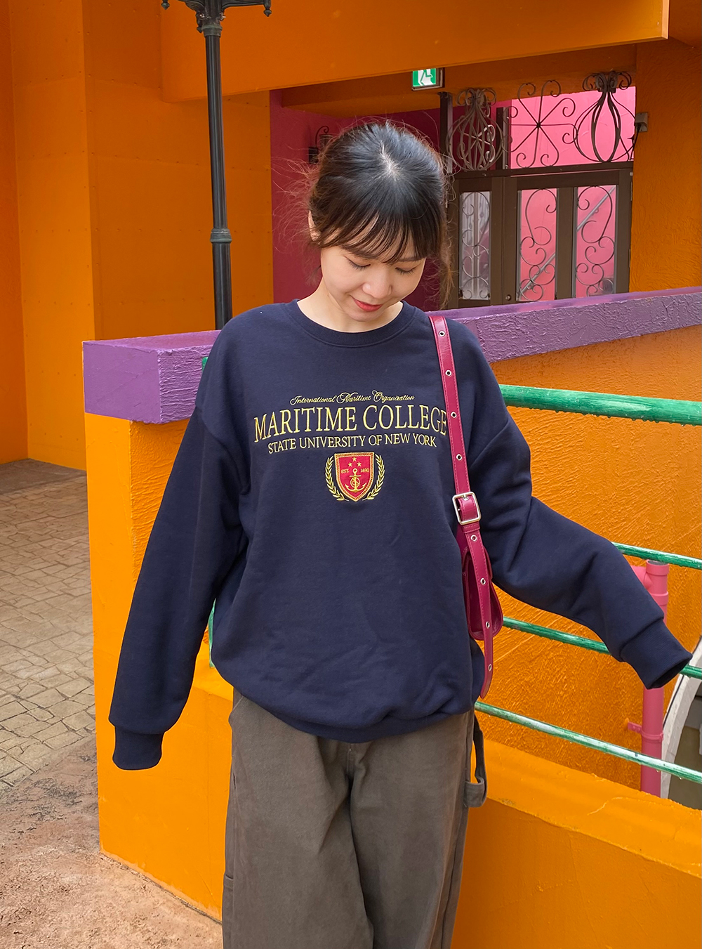 エンブレム刺繍スウェット | レディースファッション通販 - DHOLIC