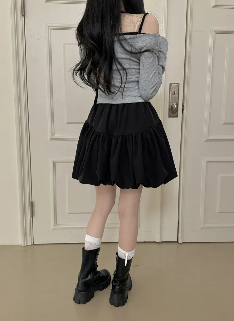 パンツ裏地バルーンミニスカート | creamsugar | 詳細画像5