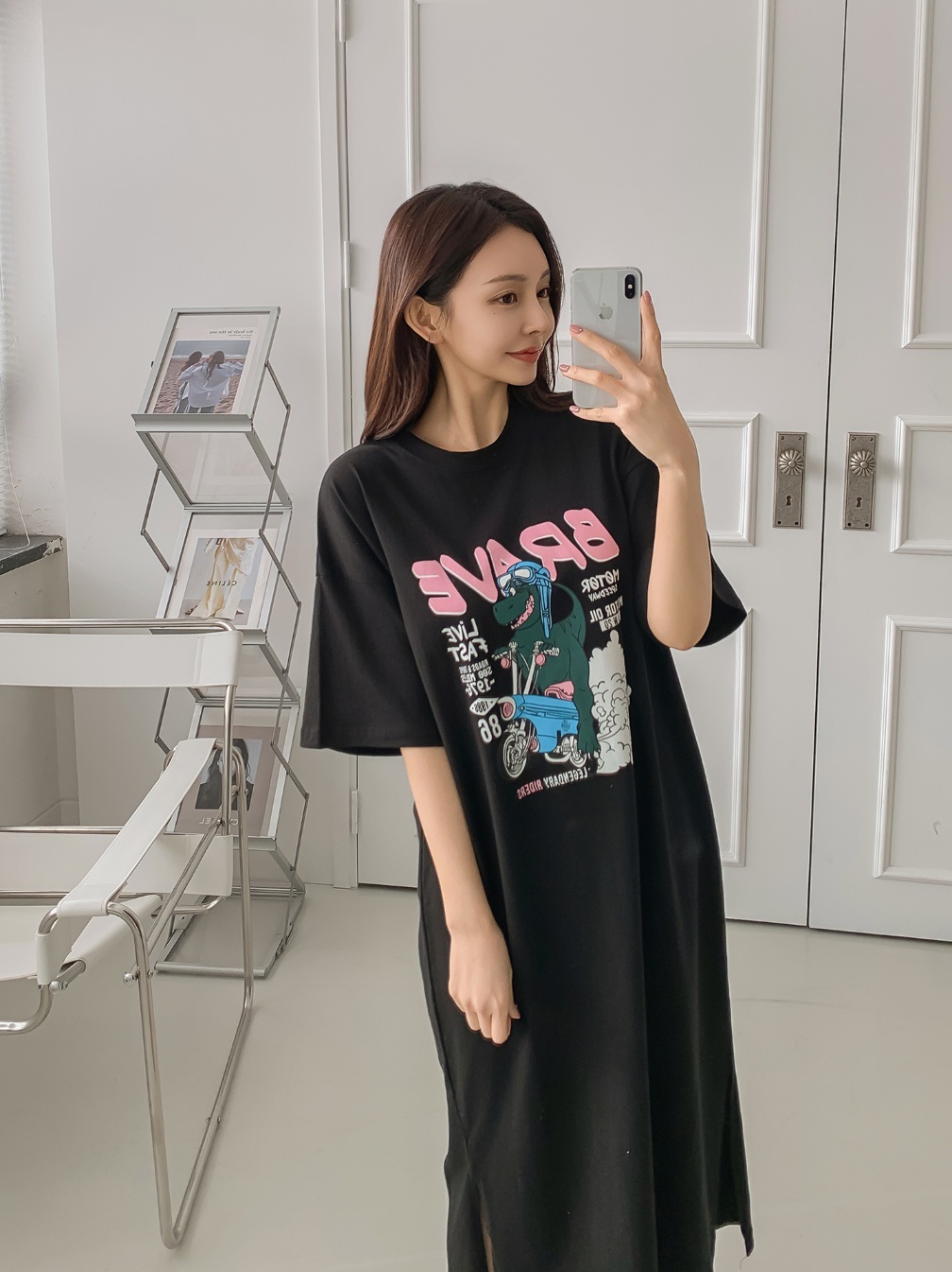 ダイナソープリント半袖Tシャツワンピース | 詳細画像18