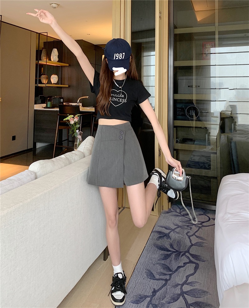 ツーボタンアンバランスキュロットパンツ | 詳細画像10