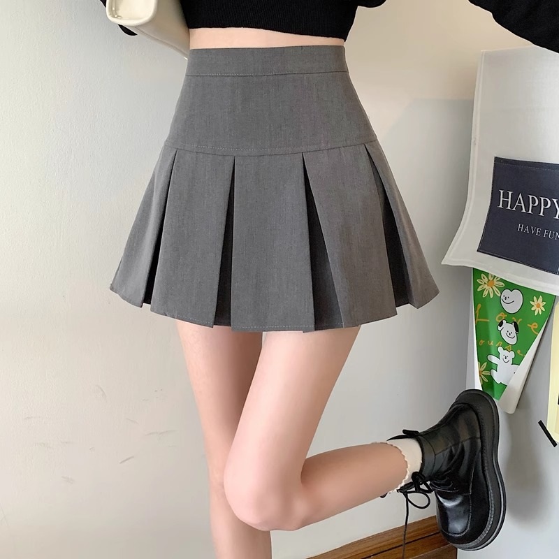 パンツ裏地ボックスプリーツミニスカート | 詳細画像6
