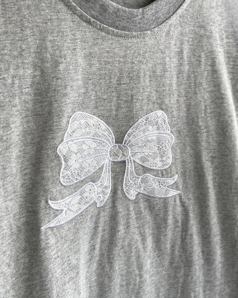 レースリボン刺繍半袖Tシャツ | 詳細画像11
