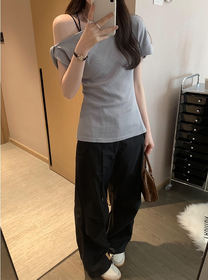 ツイストワンショルフレンチスリーブニット | 詳細画像8