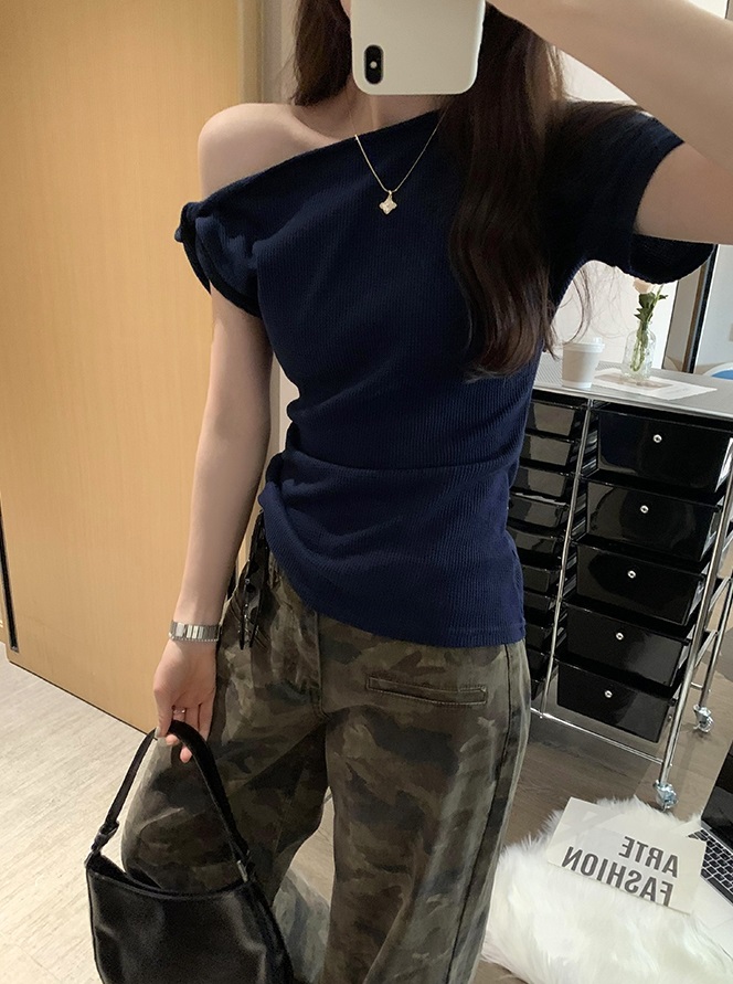 ツイストワンショルフレンチスリーブニット | 詳細画像11
