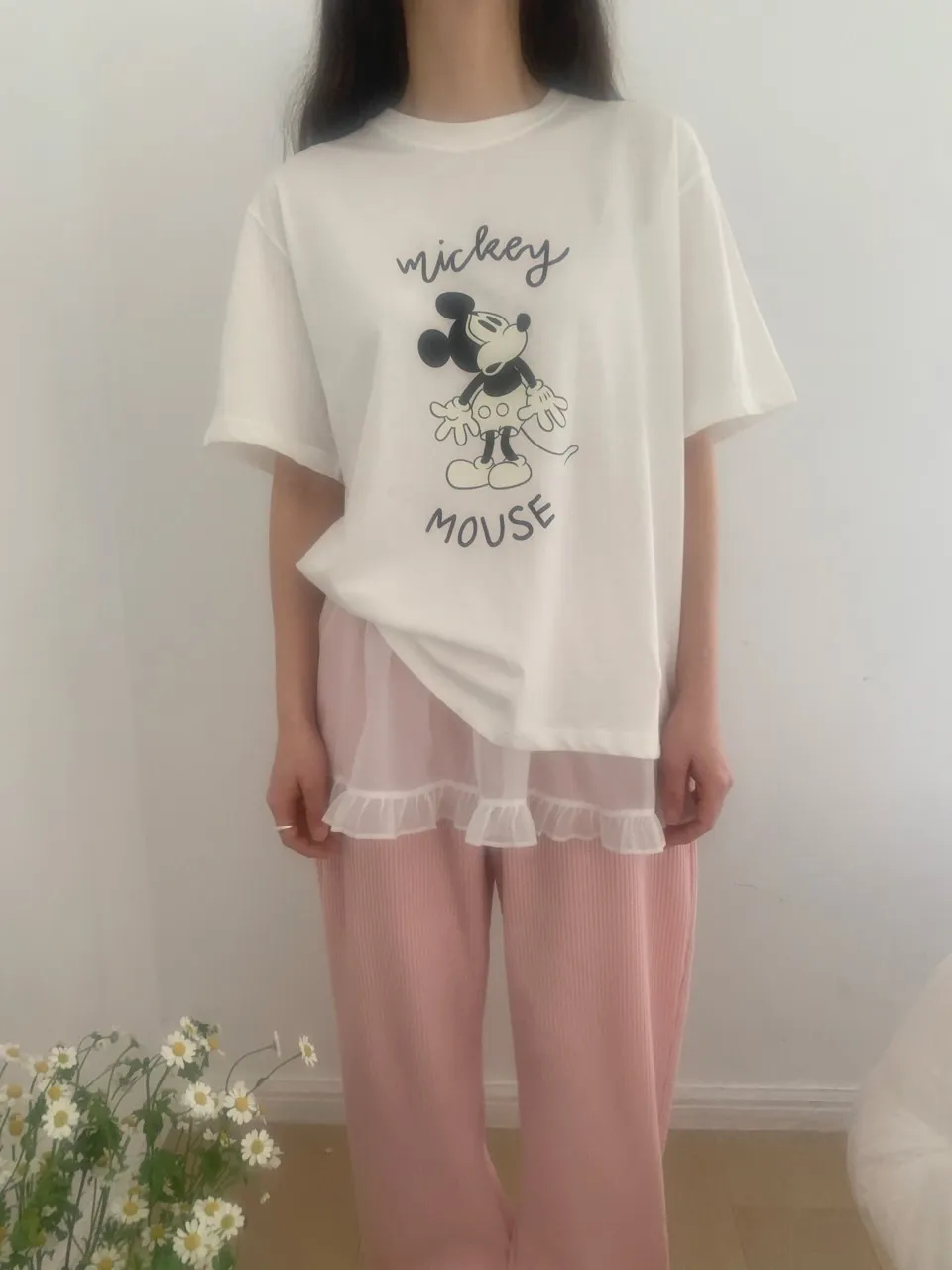 *Disney*ミッキーラウンドネック半袖Tシャツ | 詳細画像1