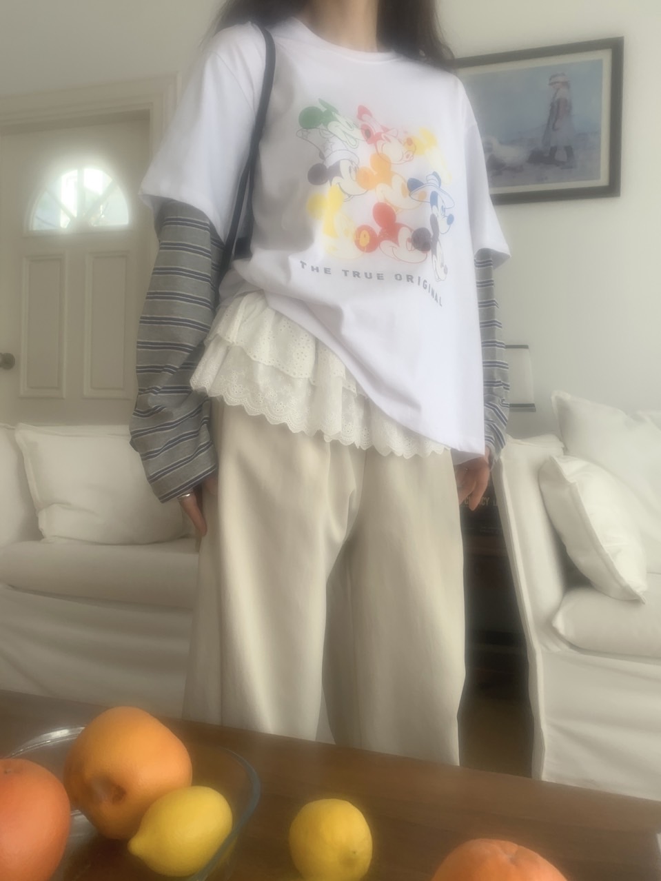 *Disney*カラフルミッキーボーダーレイヤードTシャツ | 詳細画像8