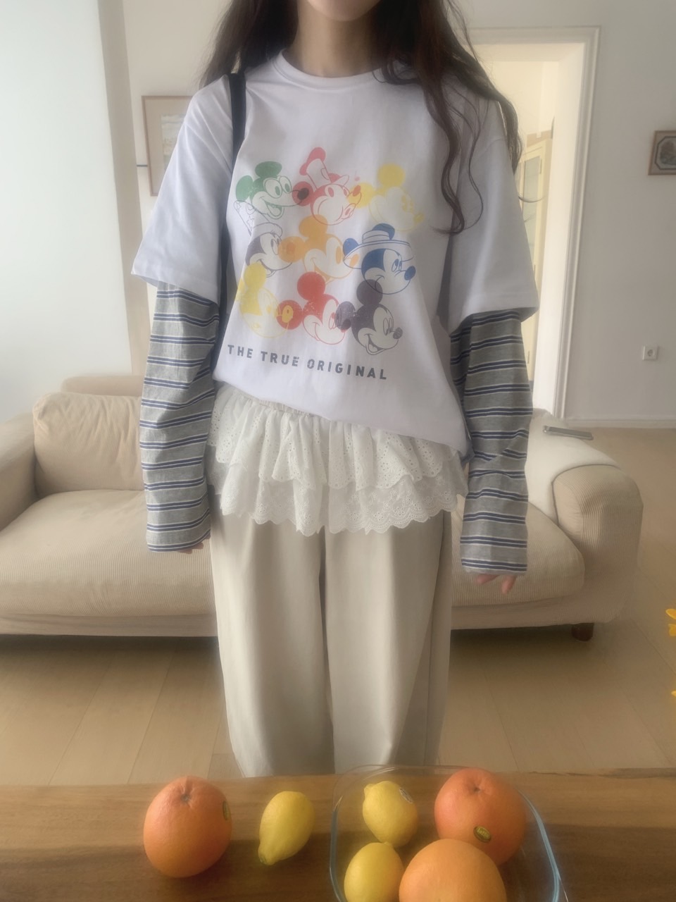 *Disney*カラフルミッキーボーダーレイヤードTシャツ | 詳細画像12