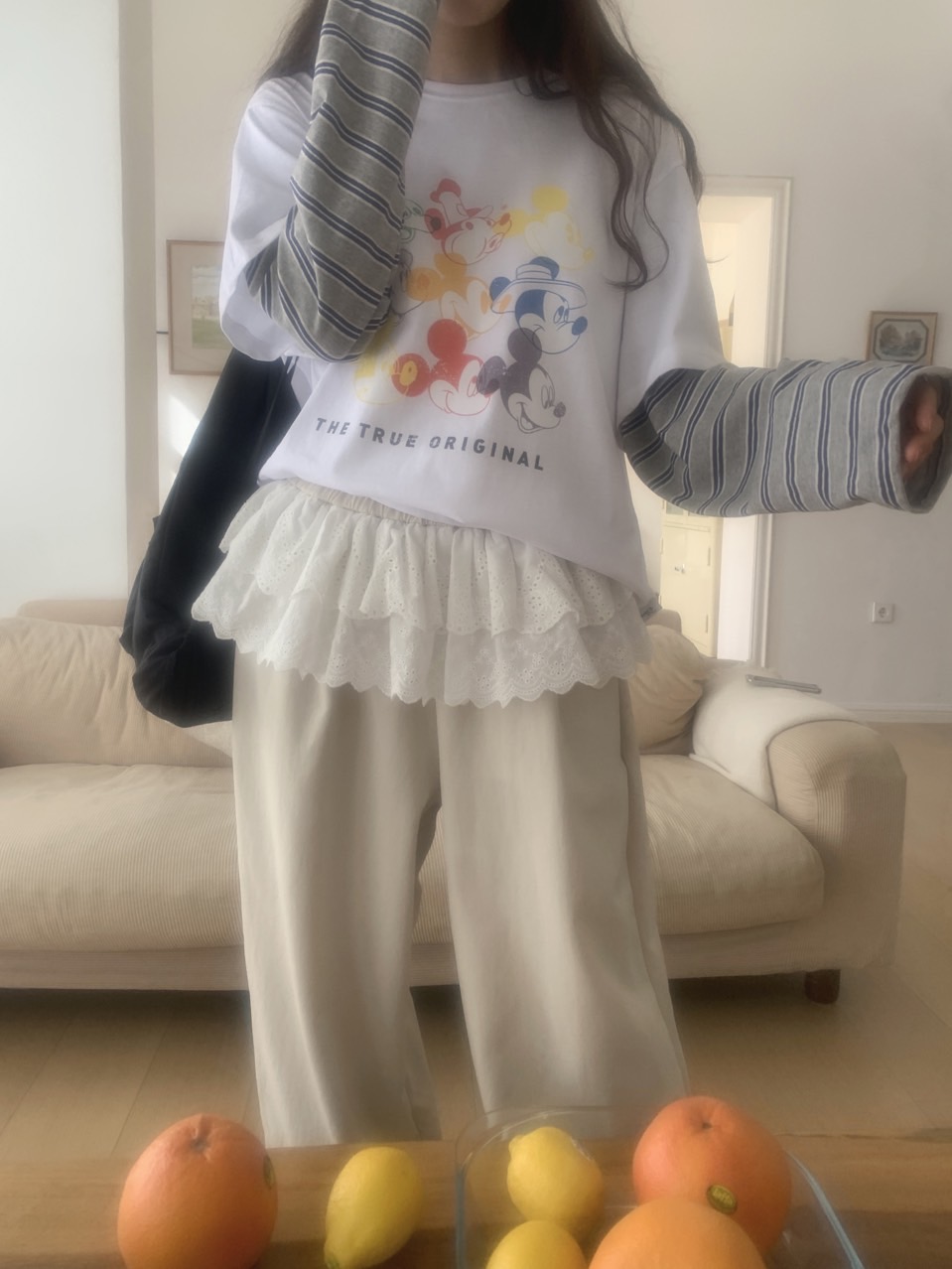 *Disney*カラフルミッキーボーダーレイヤードTシャツ | 詳細画像13