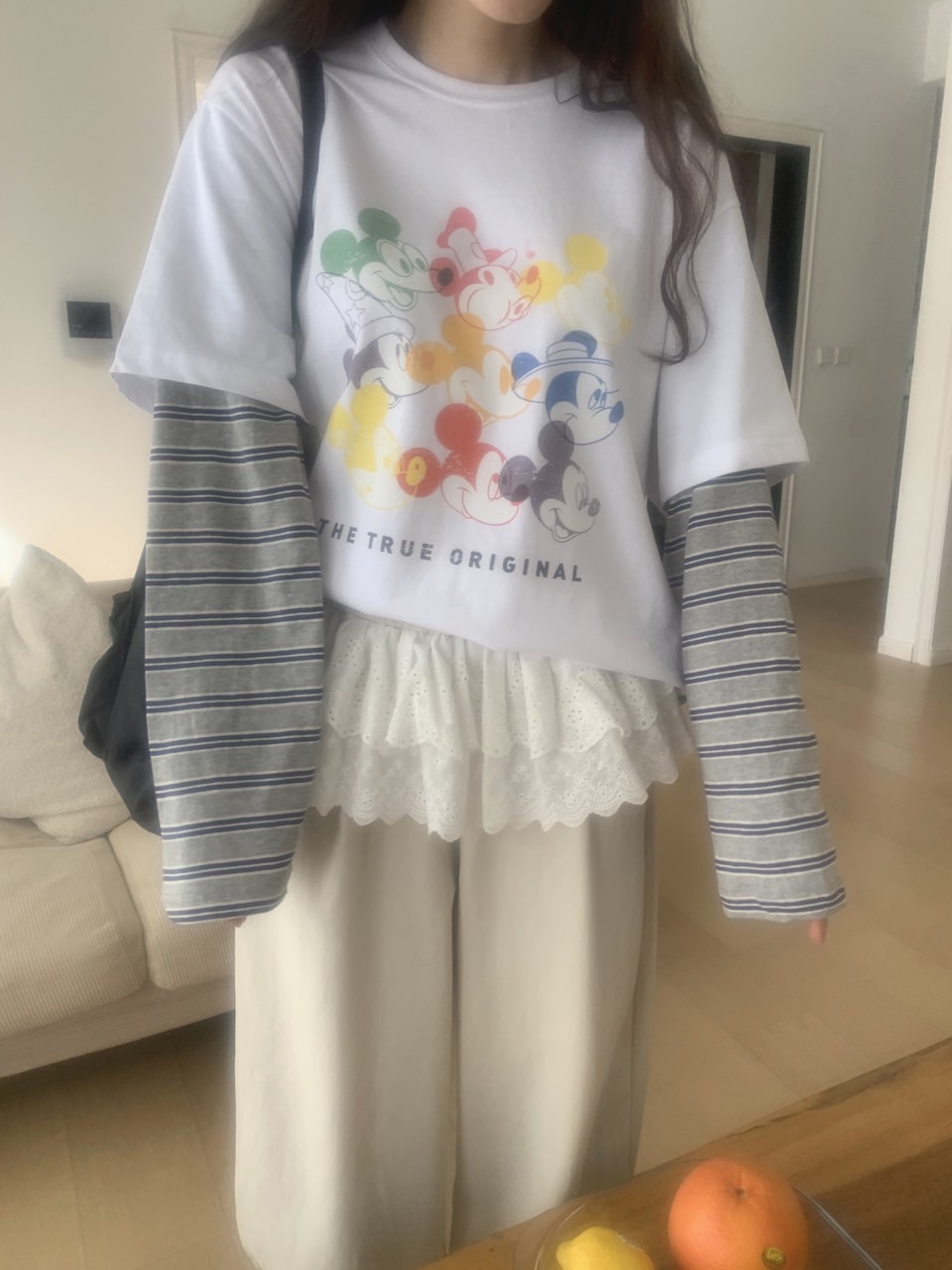 *Disney*カラフルミッキーボーダーレイヤードTシャツ | 詳細画像14