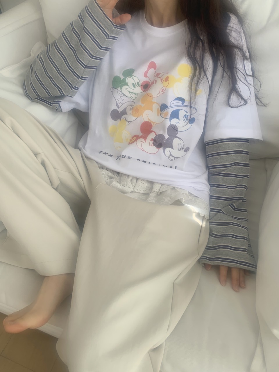 *Disney*カラフルミッキーボーダーレイヤードTシャツ | 詳細画像22