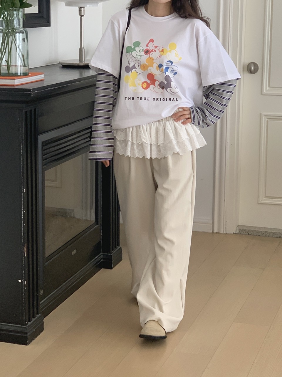 *Disney*カラフルミッキーボーダーレイヤードTシャツ | 詳細画像28