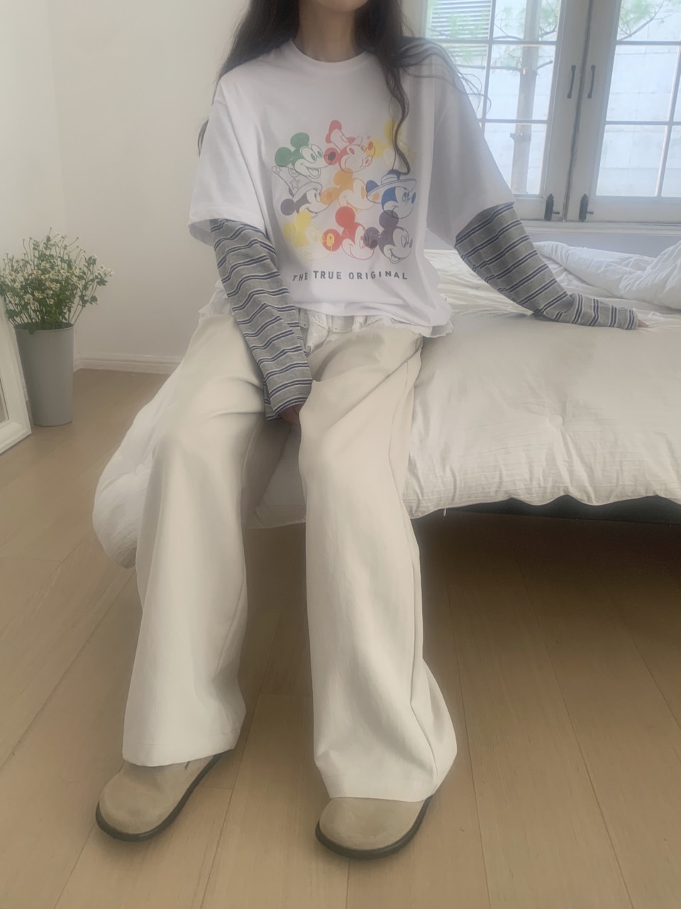 *Disney*カラフルミッキーボーダーレイヤードTシャツ | 詳細画像33