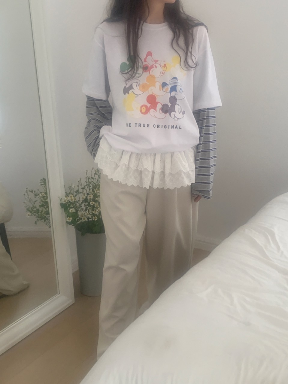 *Disney*カラフルミッキーボーダーレイヤードTシャツ | 詳細画像39