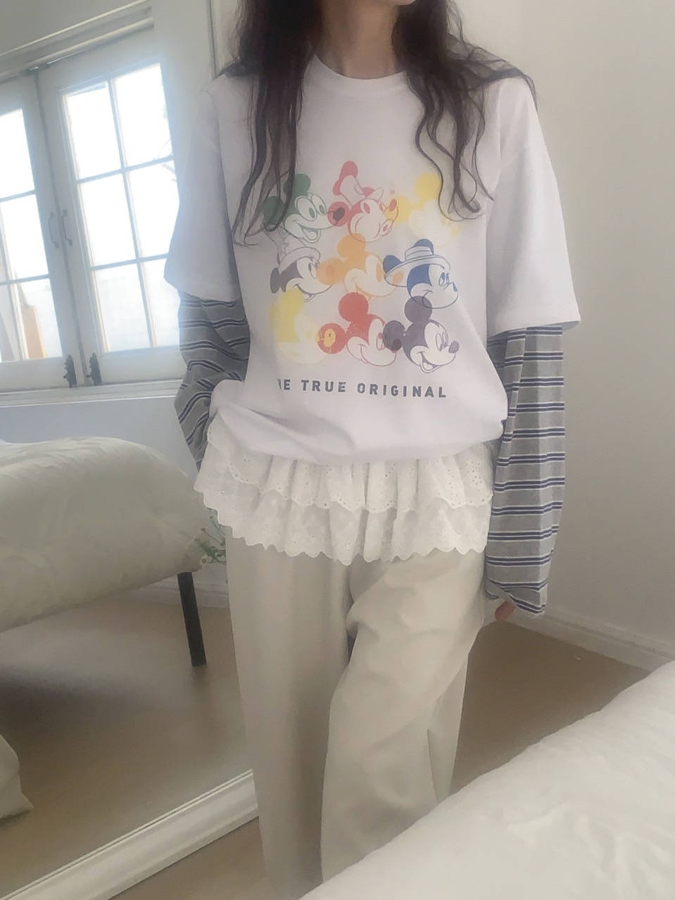 *Disney*カラフルミッキーボーダーレイヤードTシャツ | 詳細画像40